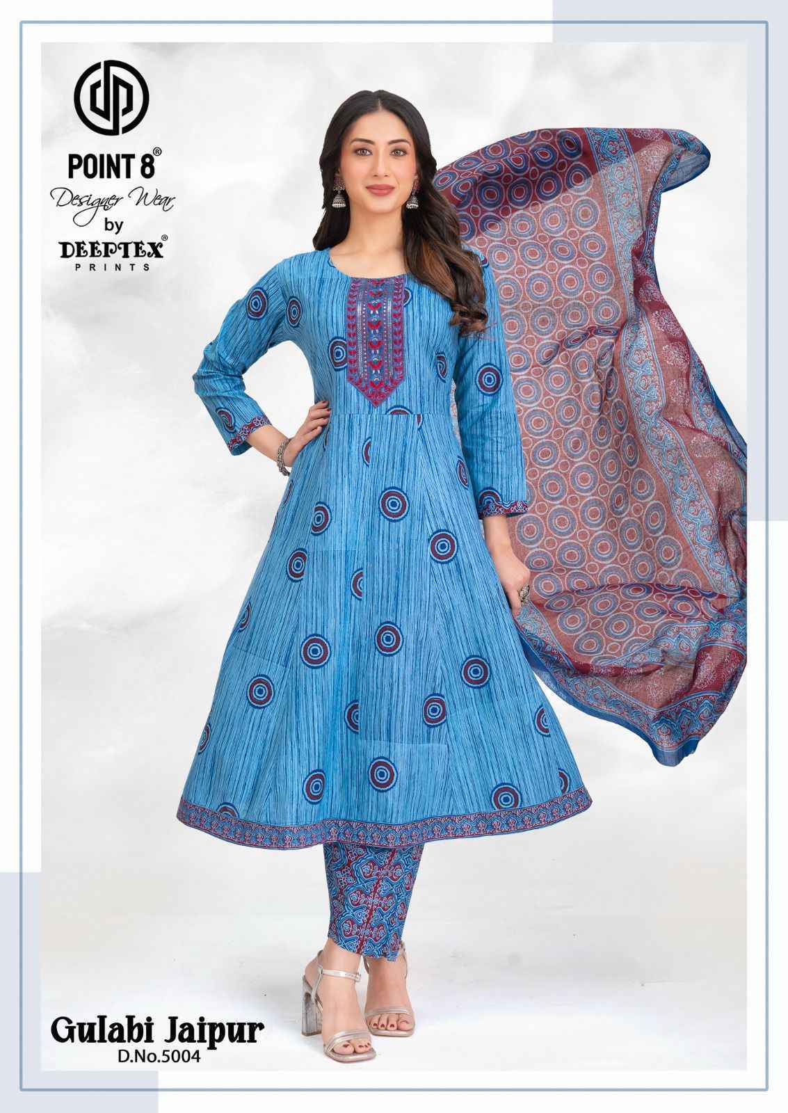 Deeptex Gulabi Jaipur Vol-5 Readymade Cotton Dress (8 pcs Catalogue)