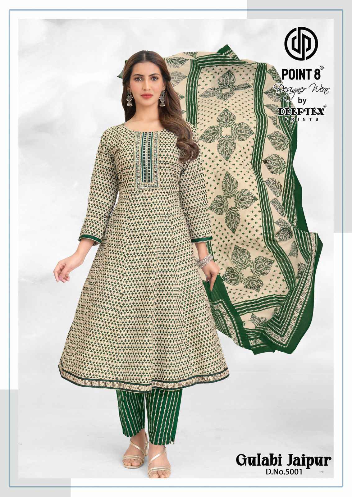 Deeptex Gulabi Jaipur Vol-5 Readymade Cotton Dress (8 pcs Catalogue)