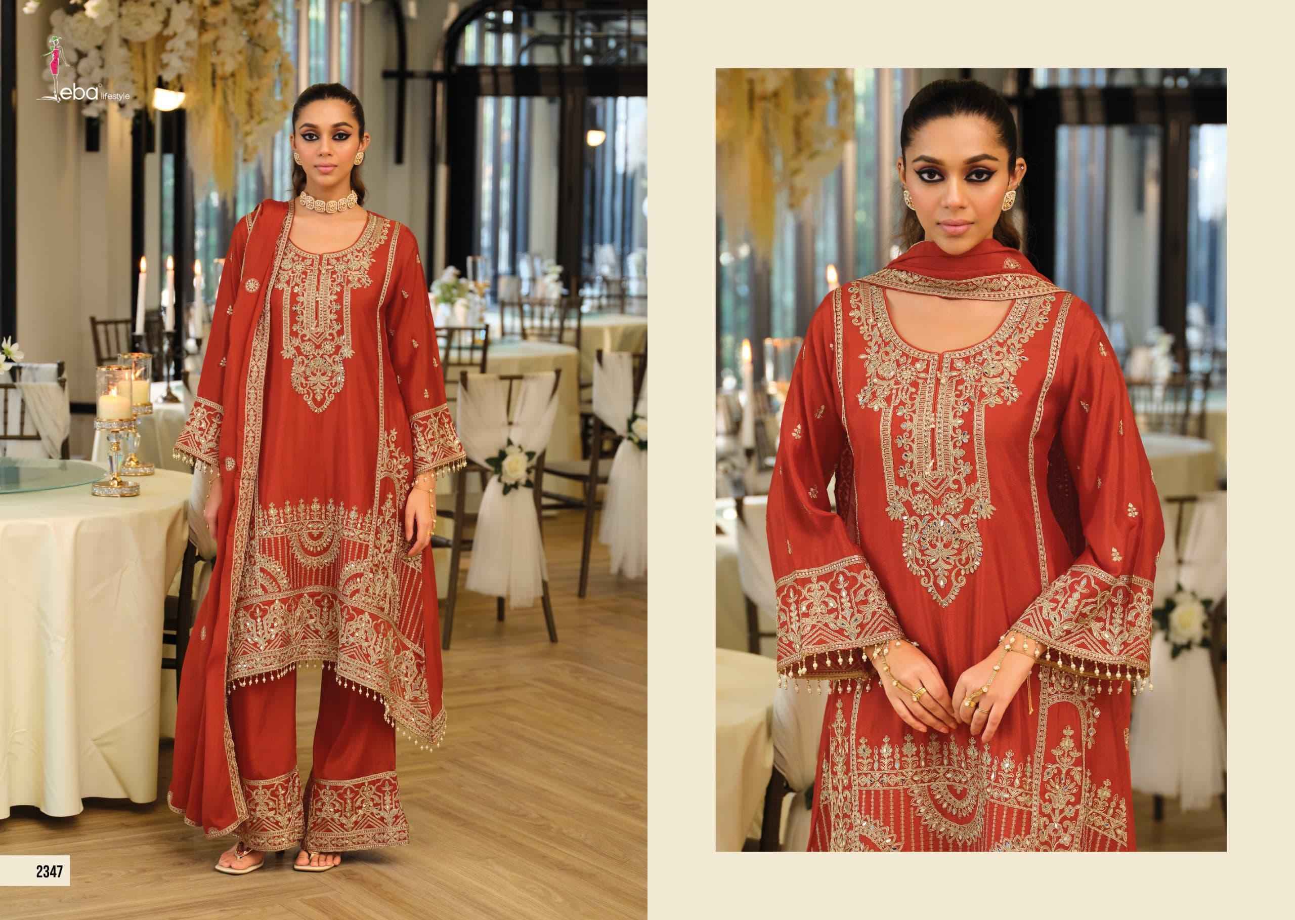 Eba Lifestyle Manpreet Readymade Chinon Dress (3 pcs Catalogue)