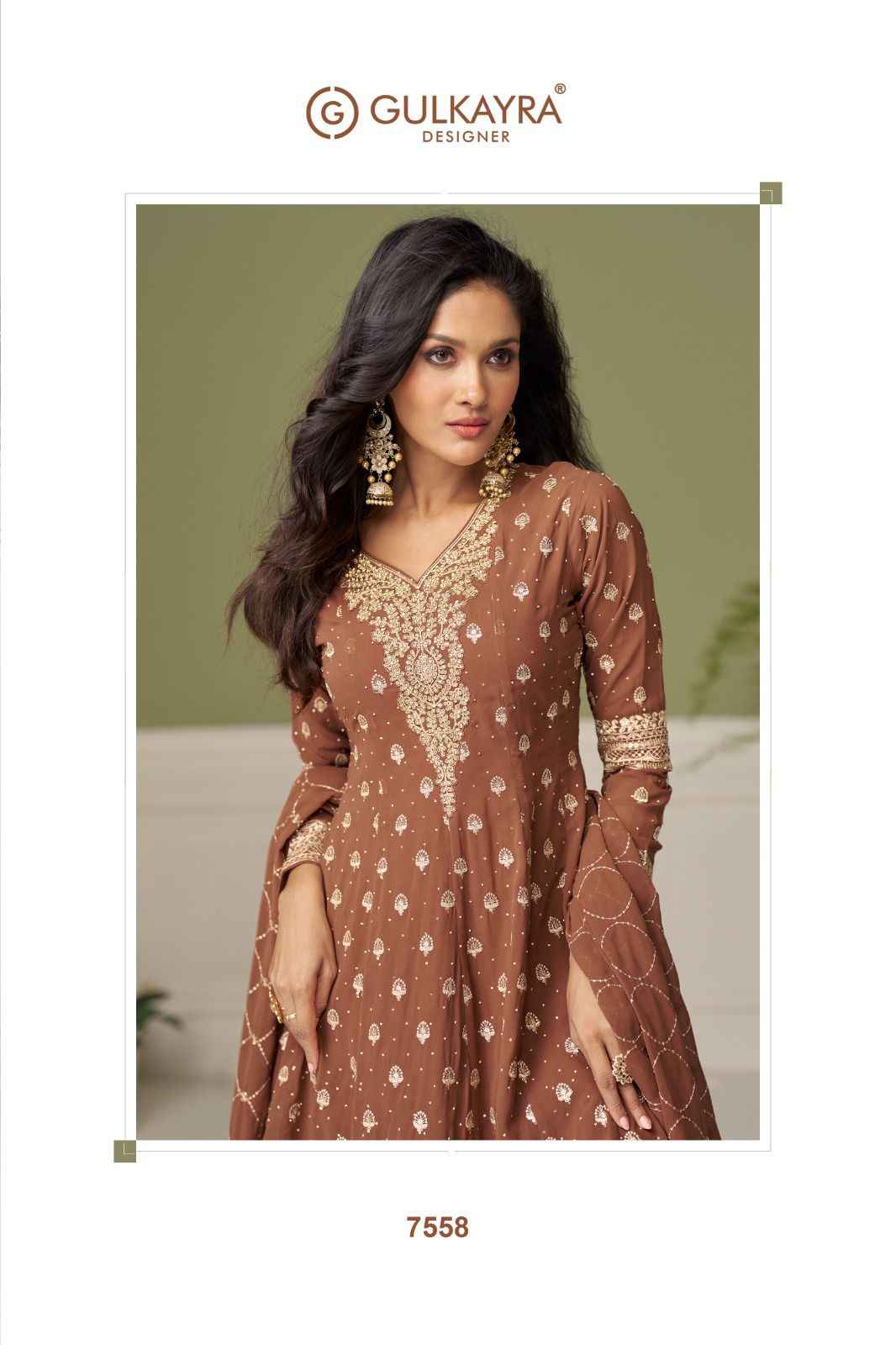 Gulkayra Designer Glamour Georgette Readymade Dress (3 Pcs Catalouge)