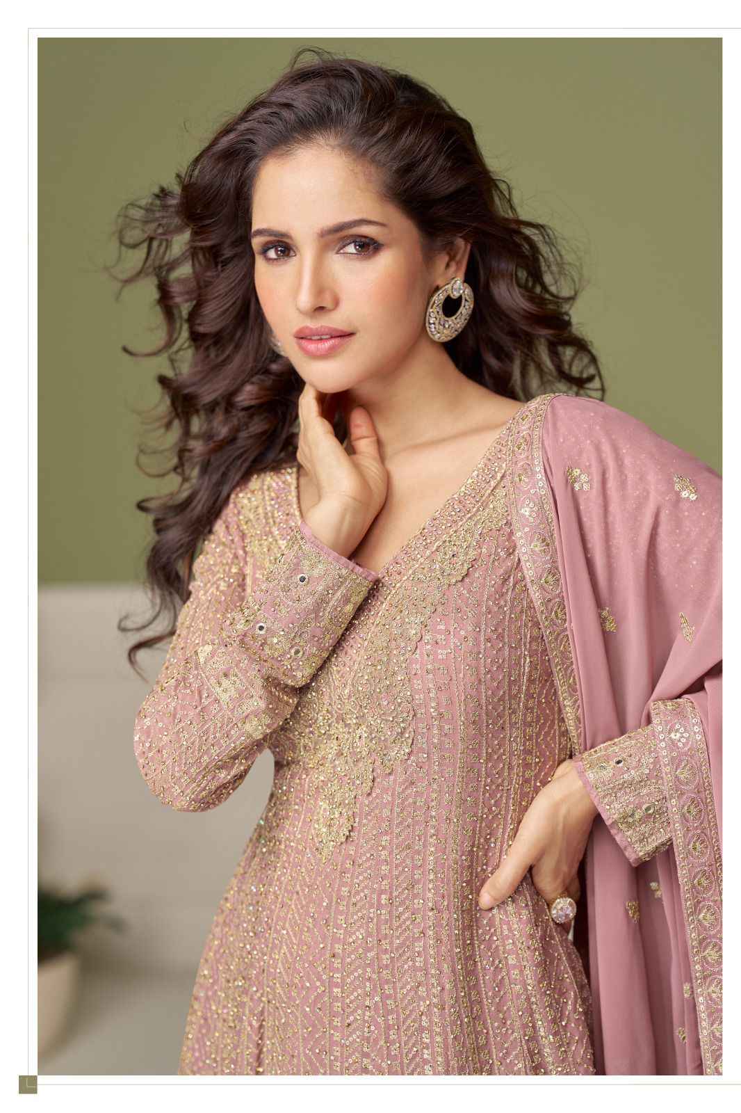 Gulkayra Designer Glamour Georgette Readymade Dress (3 Pcs Catalouge)