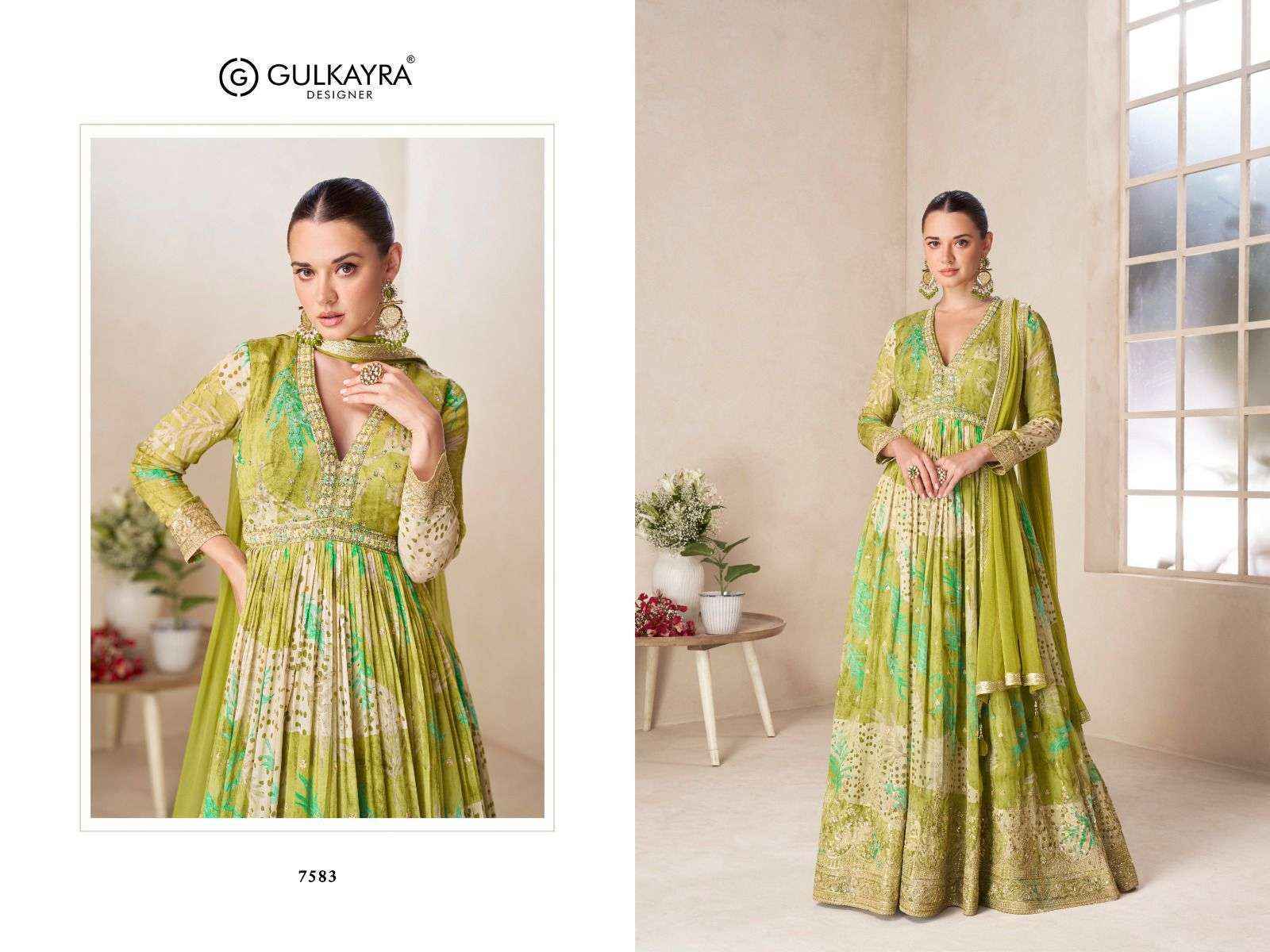 Gulkayra Designer Rushika Readymade Gown With Dupatta (4 Pc Catalouge)