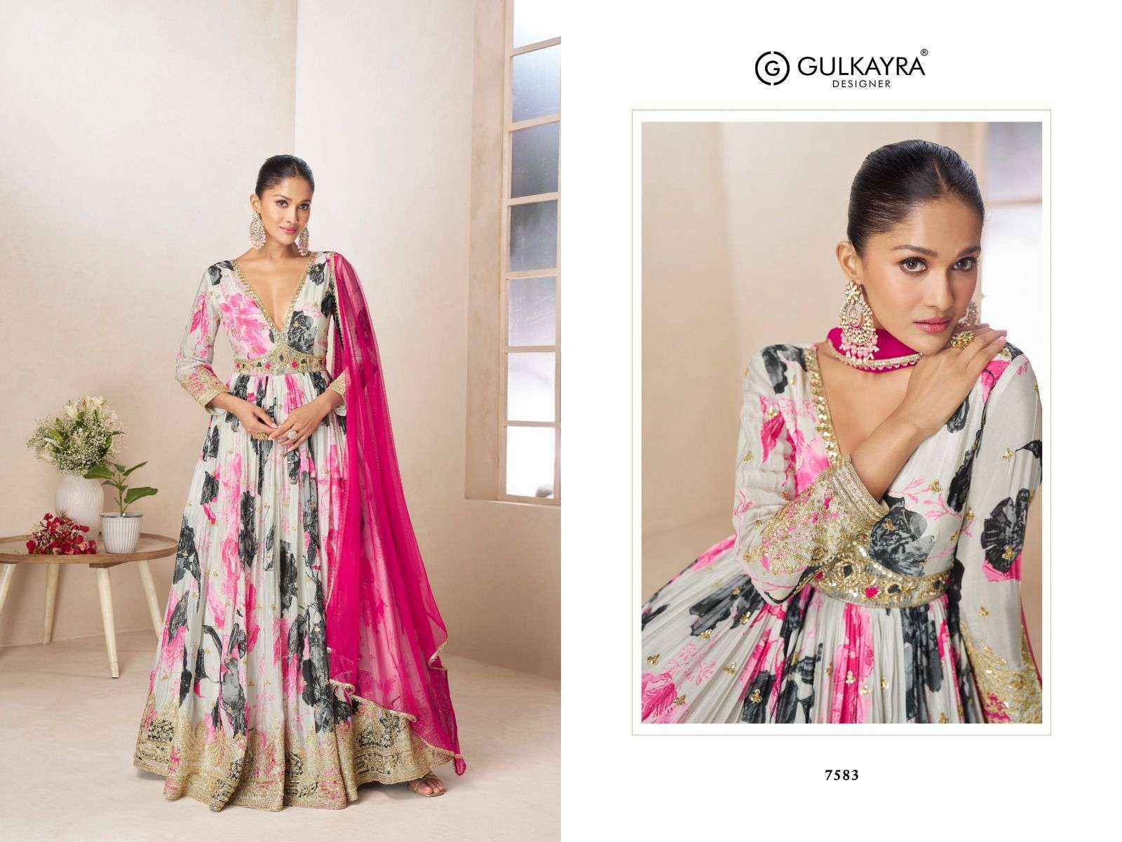 Gulkayra Designer Rushika Readymade Gown With Dupatta (4 Pc Catalouge)
