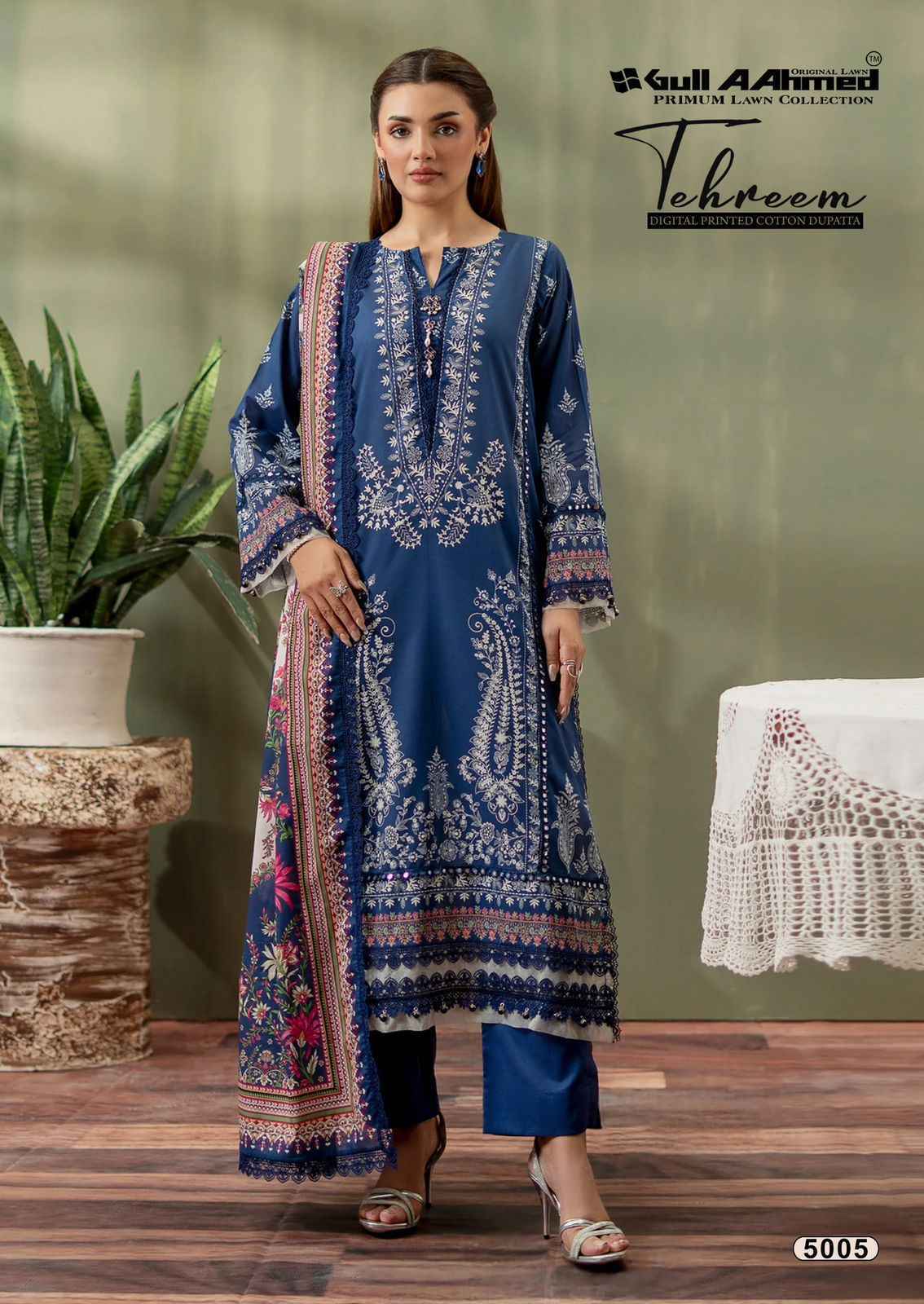 Gull Ahmed Tehreem Vol-5 Cambridge Cotton Dress Material (6 Pc Catalouge)