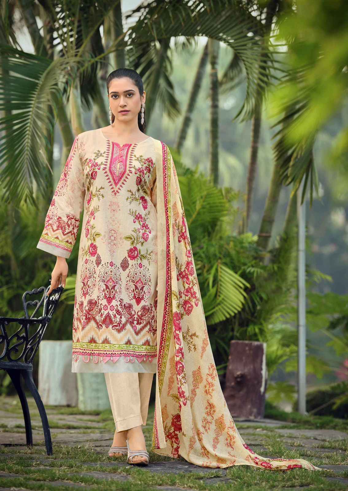 Ishaal Prints Gulmohar Vol-39 Lawn Cotton Dress Material (10 Pc Catalouge)