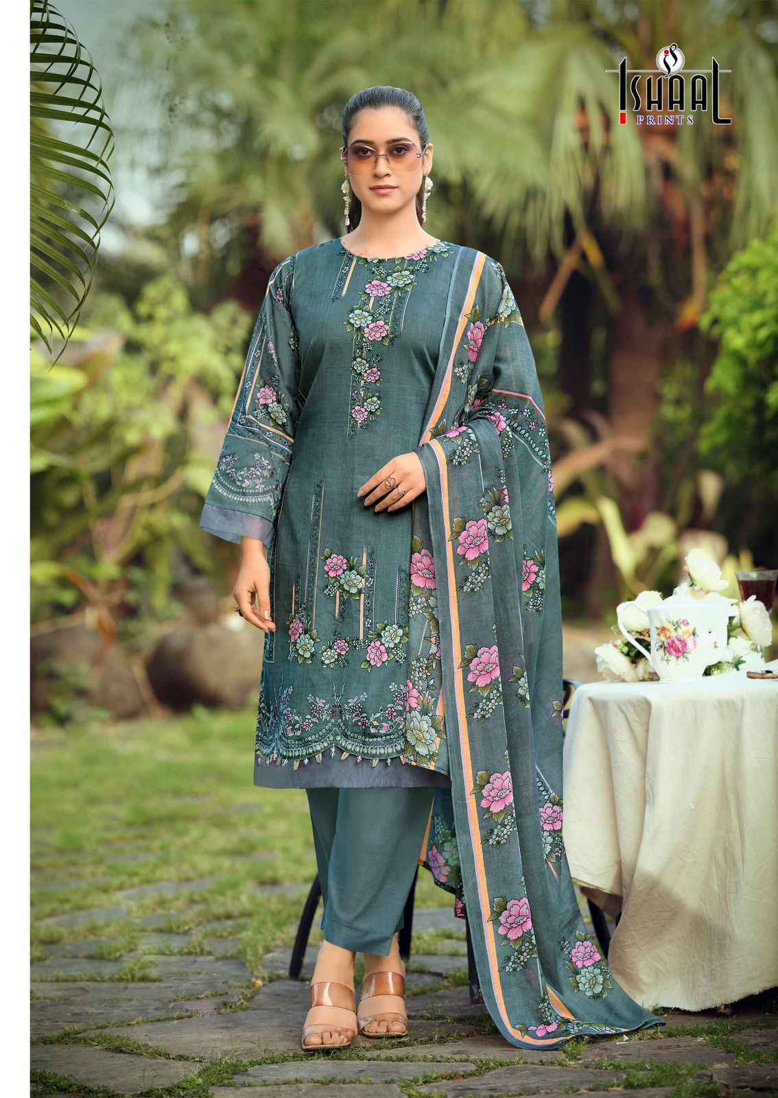 Ishaal Prints Gulmohar Vol-39 Lawn Cotton Dress Material (10 Pc Catalouge)