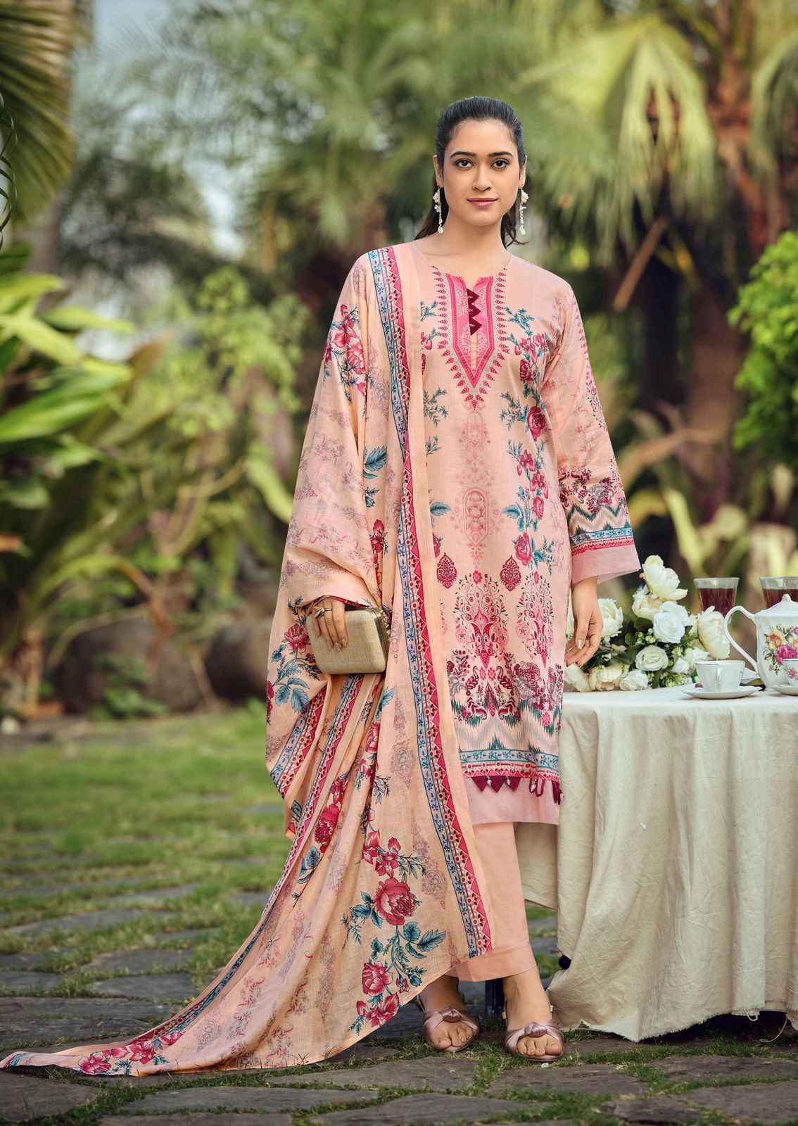 Ishaal Prints Gulmohar Vol-39 Lawn Cotton Dress Material (10 Pc Catalouge)