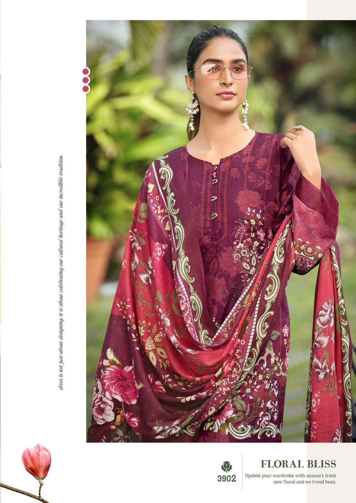 Ishaal Prints Gulmohar Vol-39 Lawn Cotton Dress Material (10 Pc Catalouge)