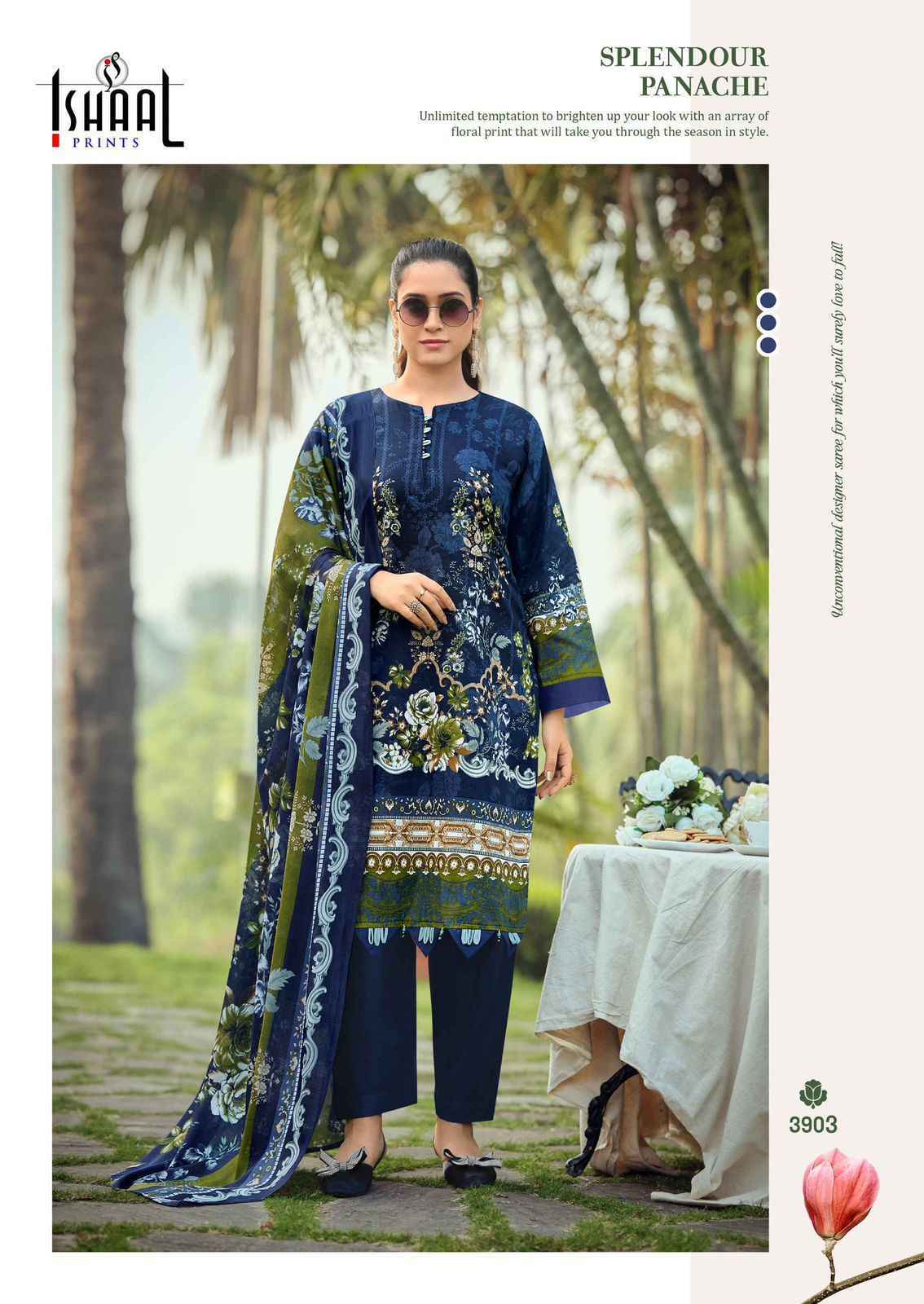 Ishaal Prints Gulmohar Vol-39 Lawn Cotton Dress Material (10 Pc Catalouge)
