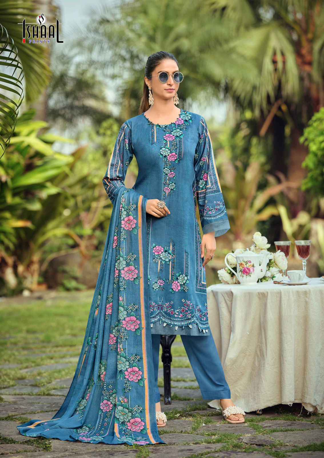 Ishaal Prints Gulmohar Vol-39 Lawn Cotton Dress Material (10 Pc Catalouge)
