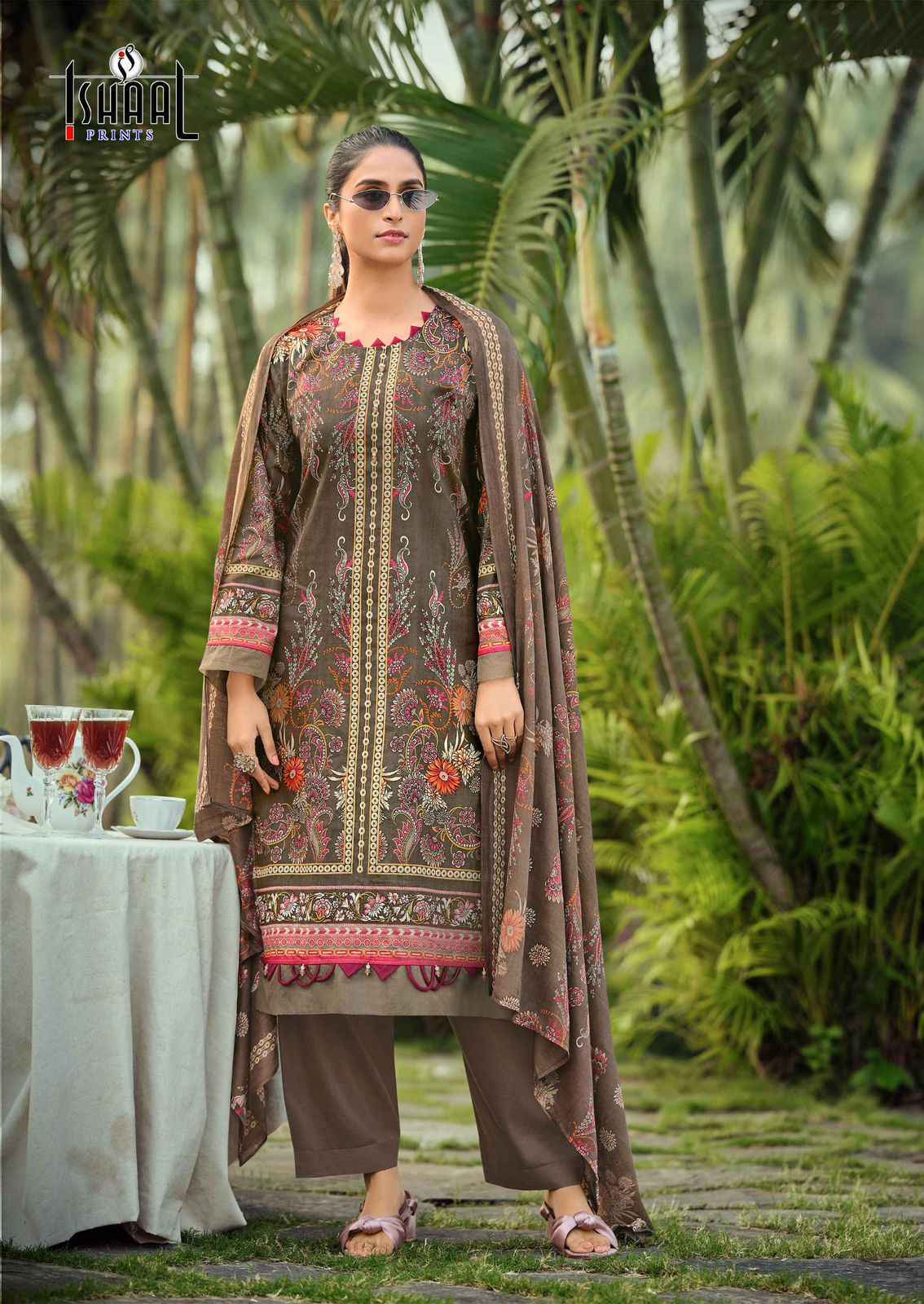 Ishaal Prints Gulmohar Vol-39 Lawn Cotton Dress Material (10 Pc Catalouge)