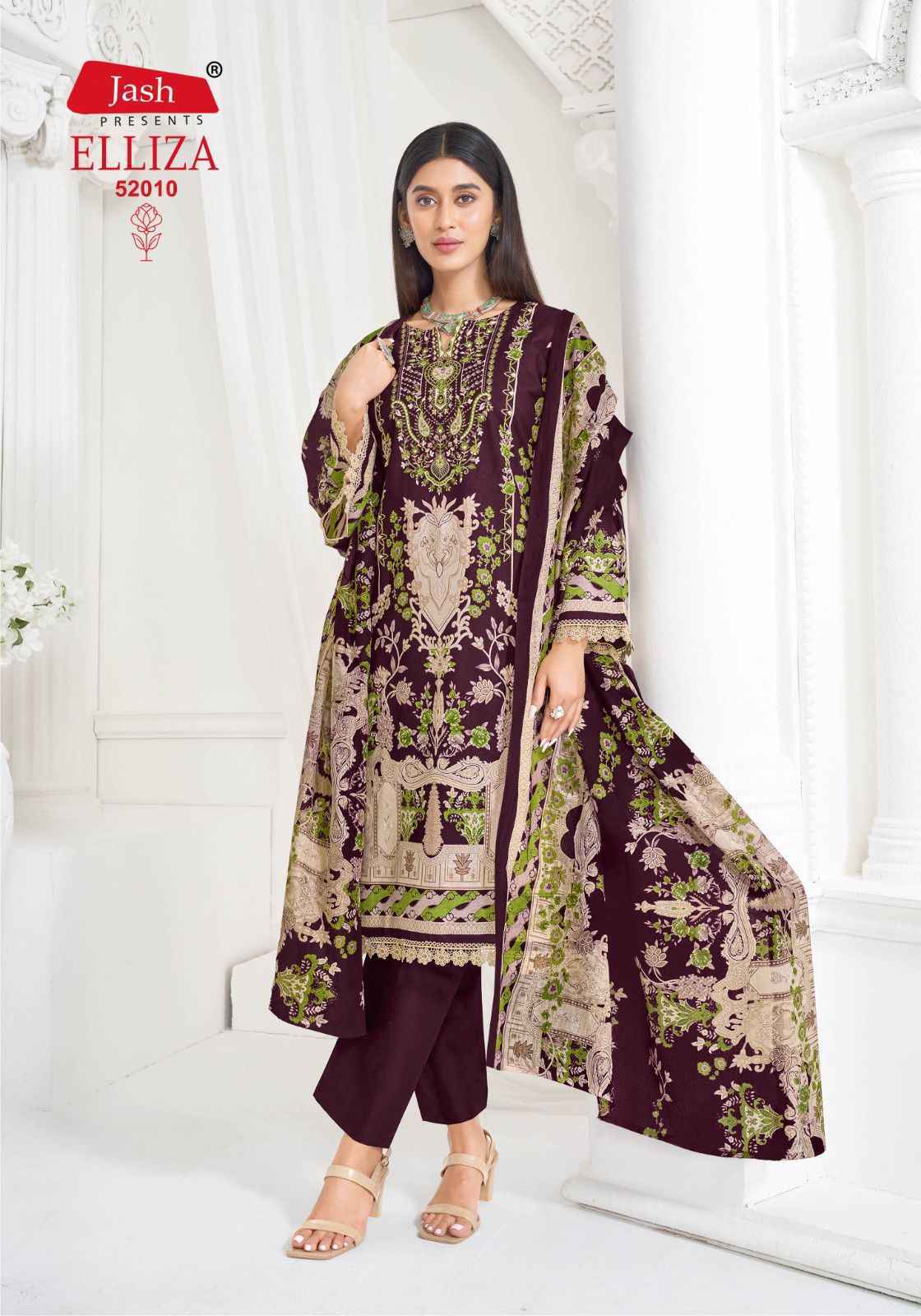 Jash Elliza Vol-52 Cotton Dress Material (10 pcs Catalogue)