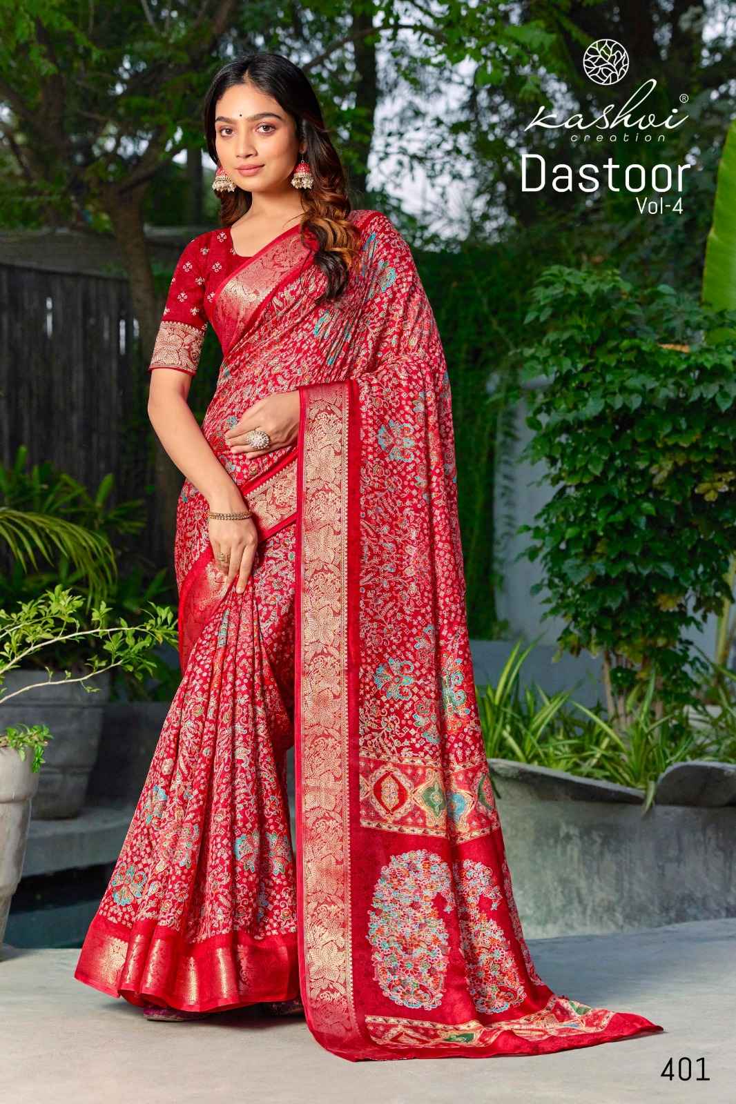Kashvi Dastoor Vol-4 Viscose Saree (8 pcs Catalogue)