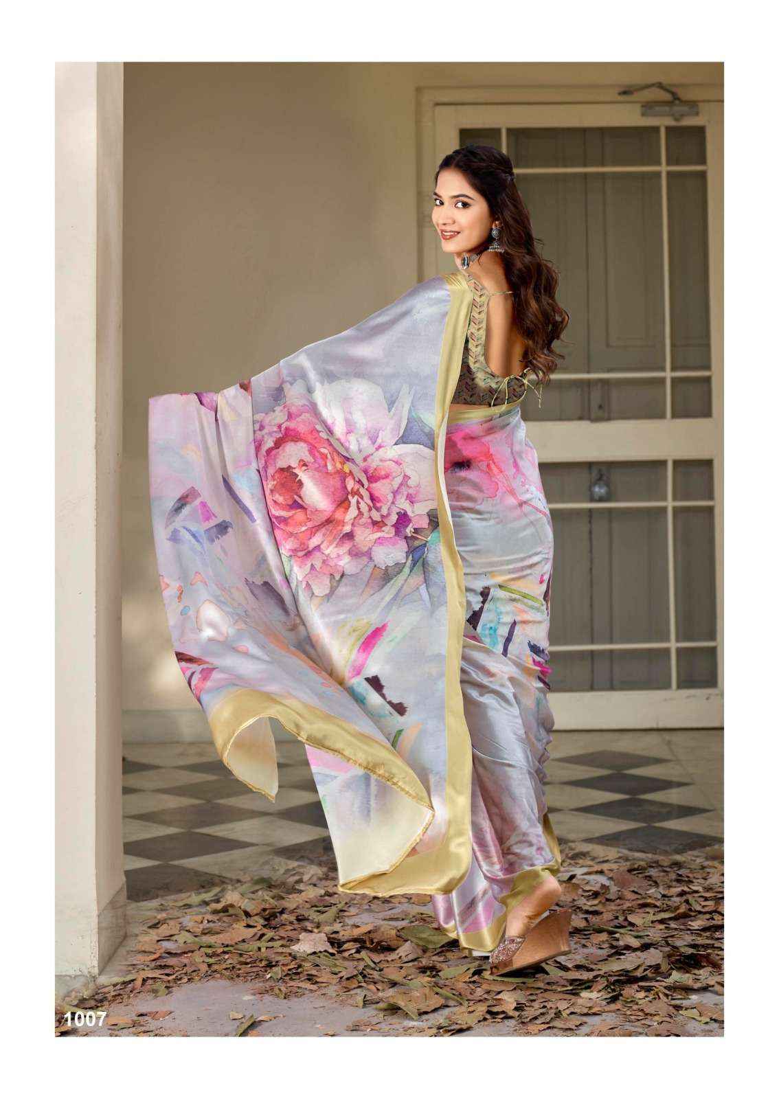 Kashvi Divyani Vol-5 Satin Saree (8 pcs Catalogue)