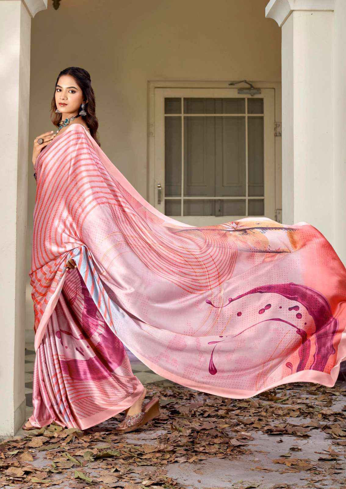 Kashvi Divyani Vol-5 Satin Saree (8 pcs Catalogue)