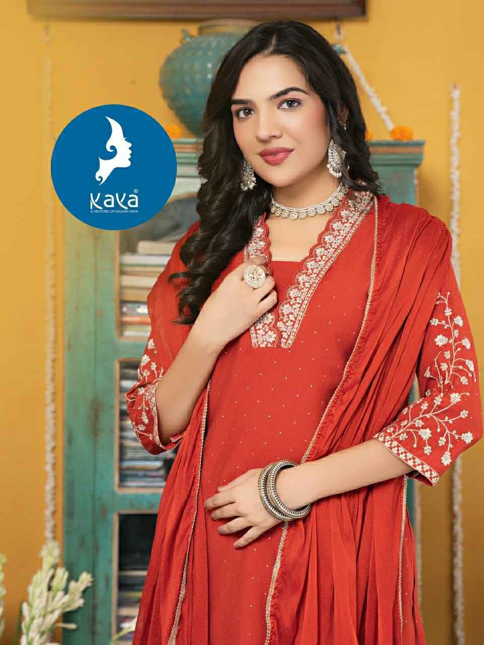 Kaya Zil Roman Silk Readymade Suit (6 pcs Catalogue)