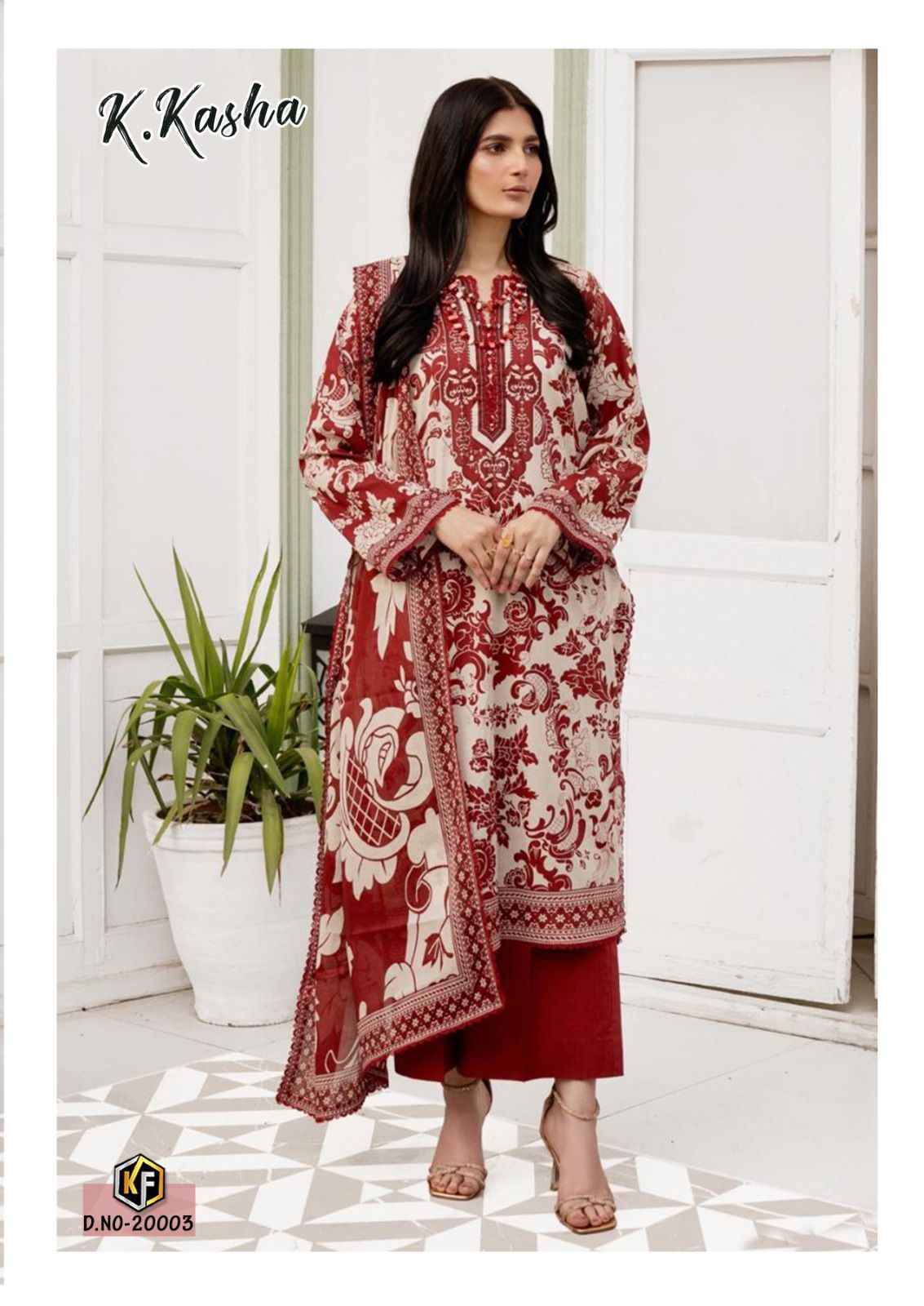 Keval Fab K Kasha Vol-20 Cotton Dress Material (6 pc Cataloge)
