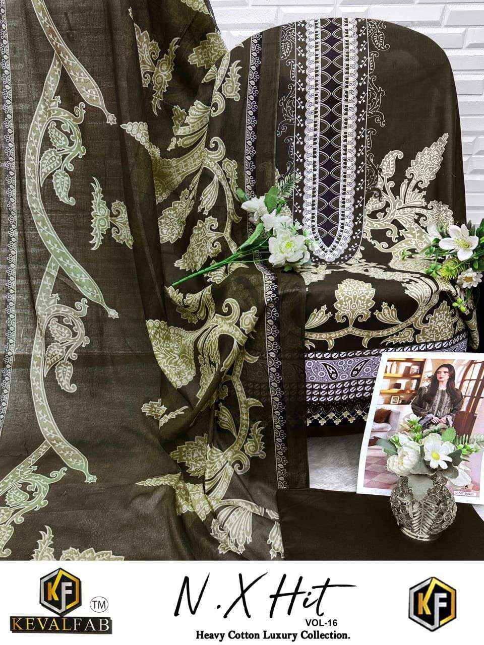 Keval Fab Nx Hit Vol-16 Cotton Dress Material (10 pcs Catalogue)