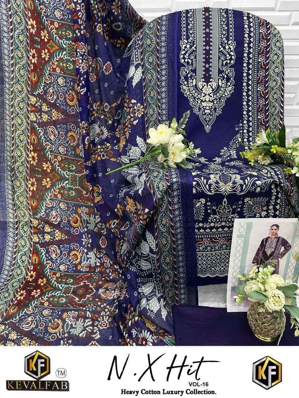 Keval Fab Nx Hit Vol-16 Cotton Dress Material (10 pcs Catalogue)