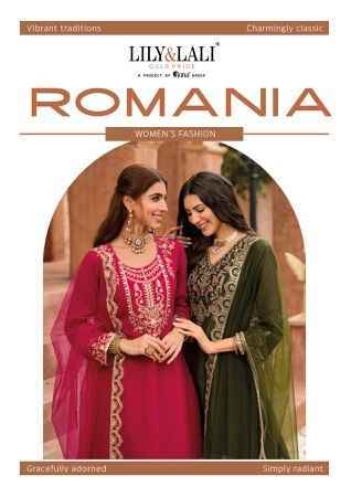 Lily & Lali Romania Readymade Silk Dress (4 pcs Catalogue)