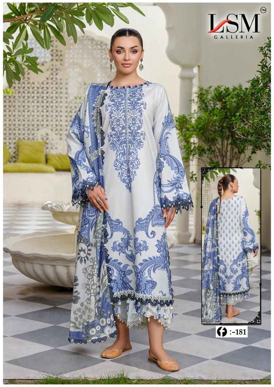 LSM Galleria Firdous Queen Lawn Vol 18 Readymade Lawn Cotton Dress 6 pcs Catalogue