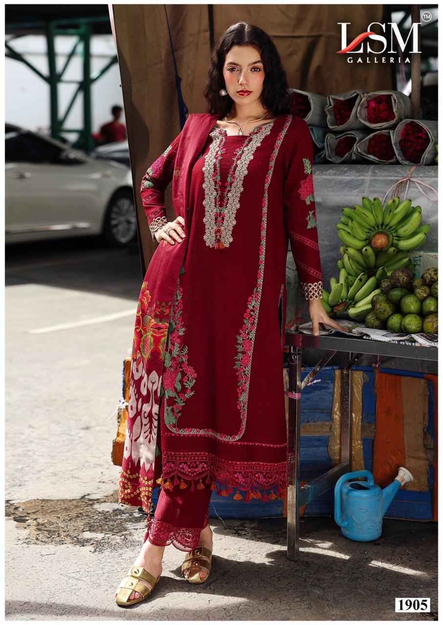 LSM Galleria Parian Dream Vol-19 Lawn Dress Material (6 pcs Catalogue)