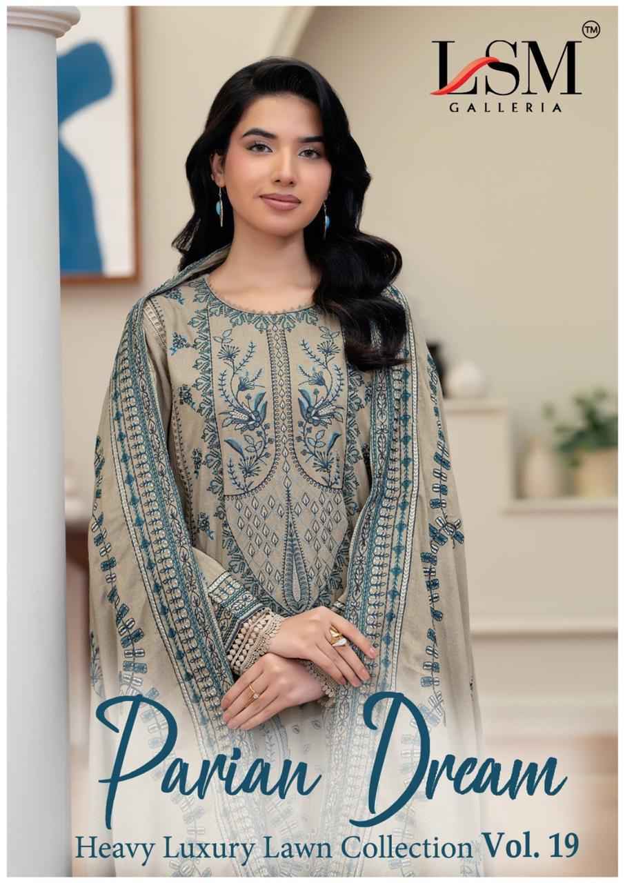 LSM Galleria Parian Dream Vol-19 Lawn Dress Material (6 pcs Catalogue)