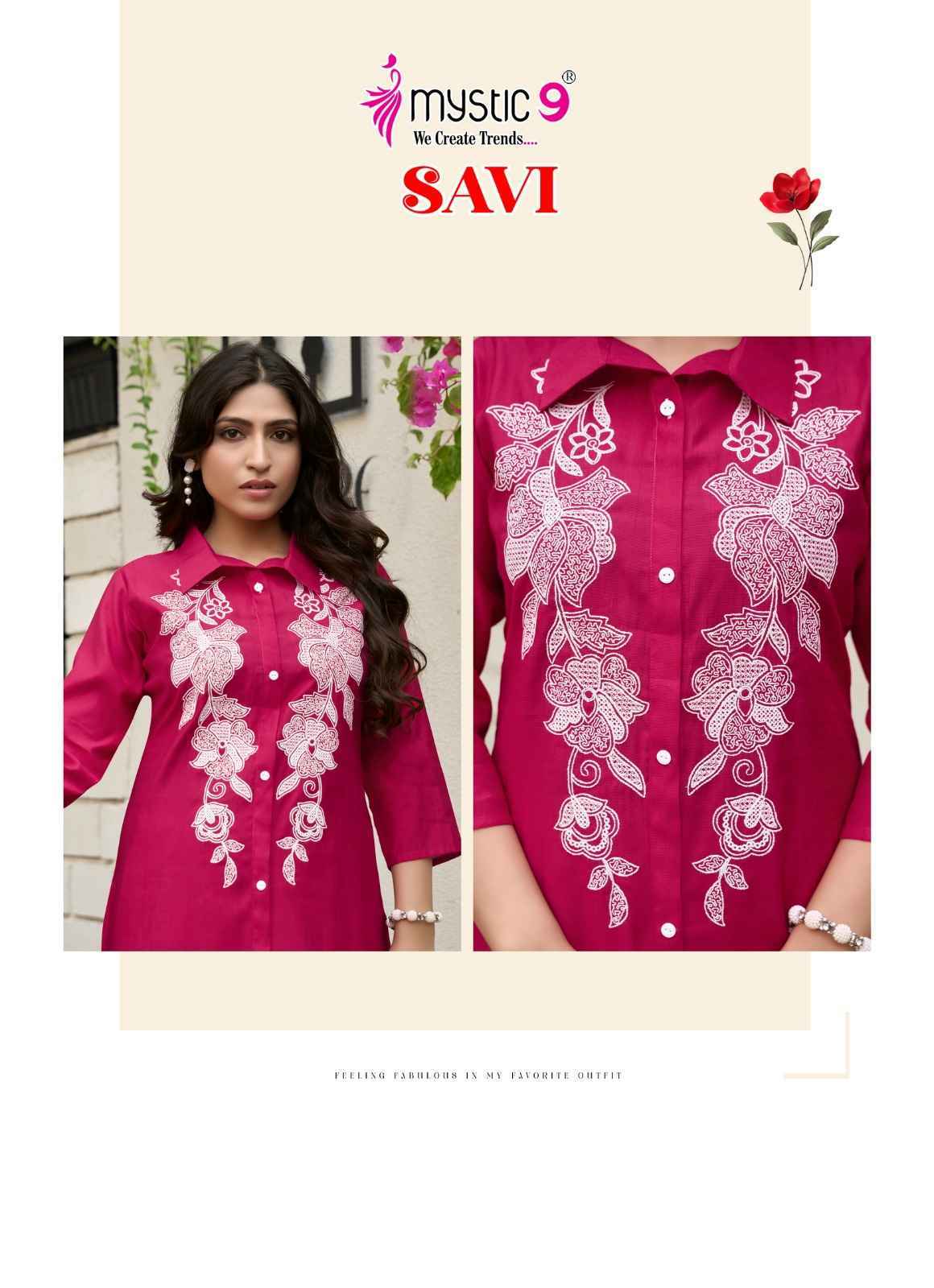 Mystic 9 Savi Vol-1 Vertican Foil Co Ord Set (10 pcs Catalogue)