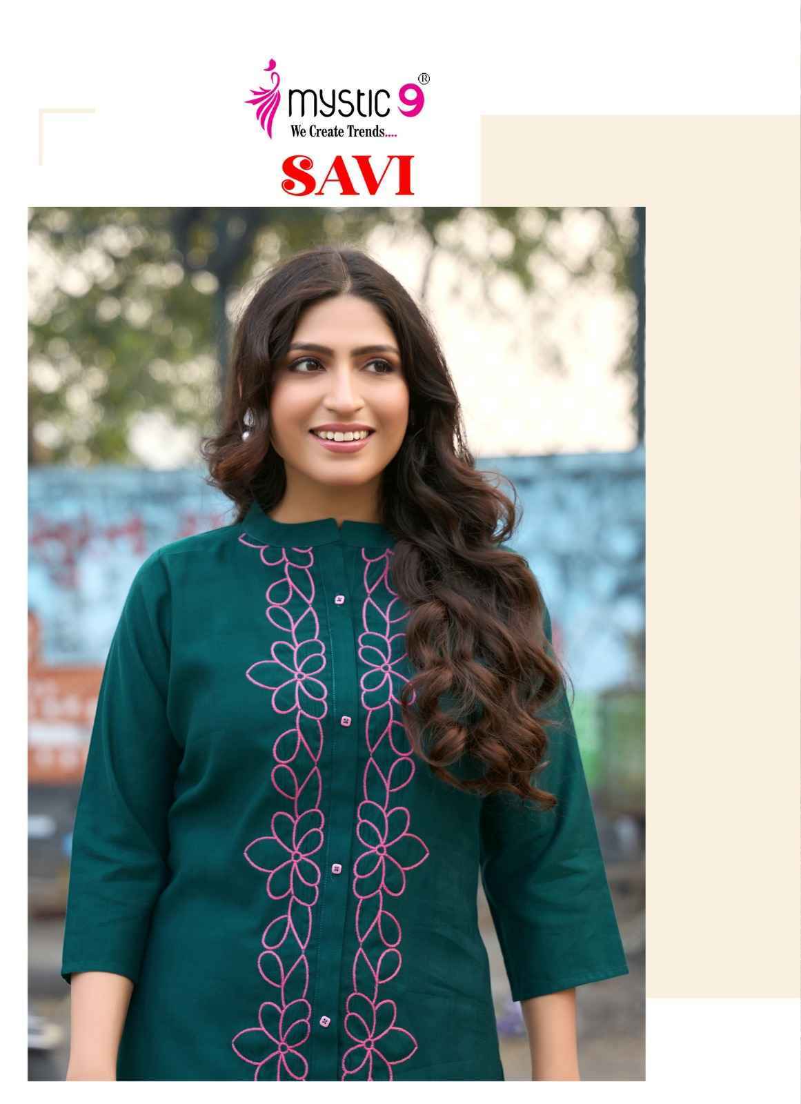 Mystic 9 Savi Vol-1 Vertican Foil Co Ord Set (10 pcs Catalogue)