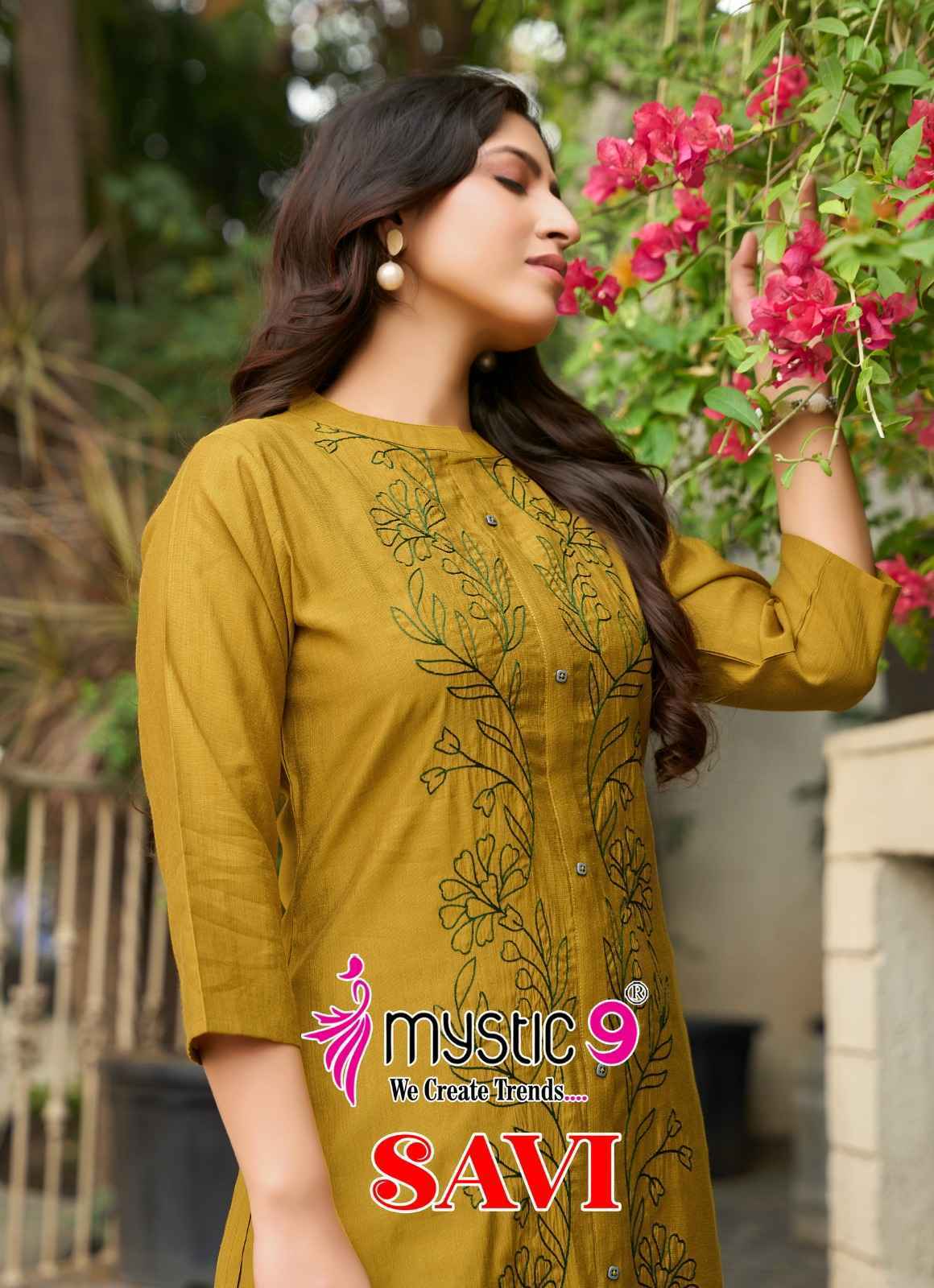 Mystic 9 Savi Vol-1 Vertican Foil Co Ord Set (10 pcs Catalogue)