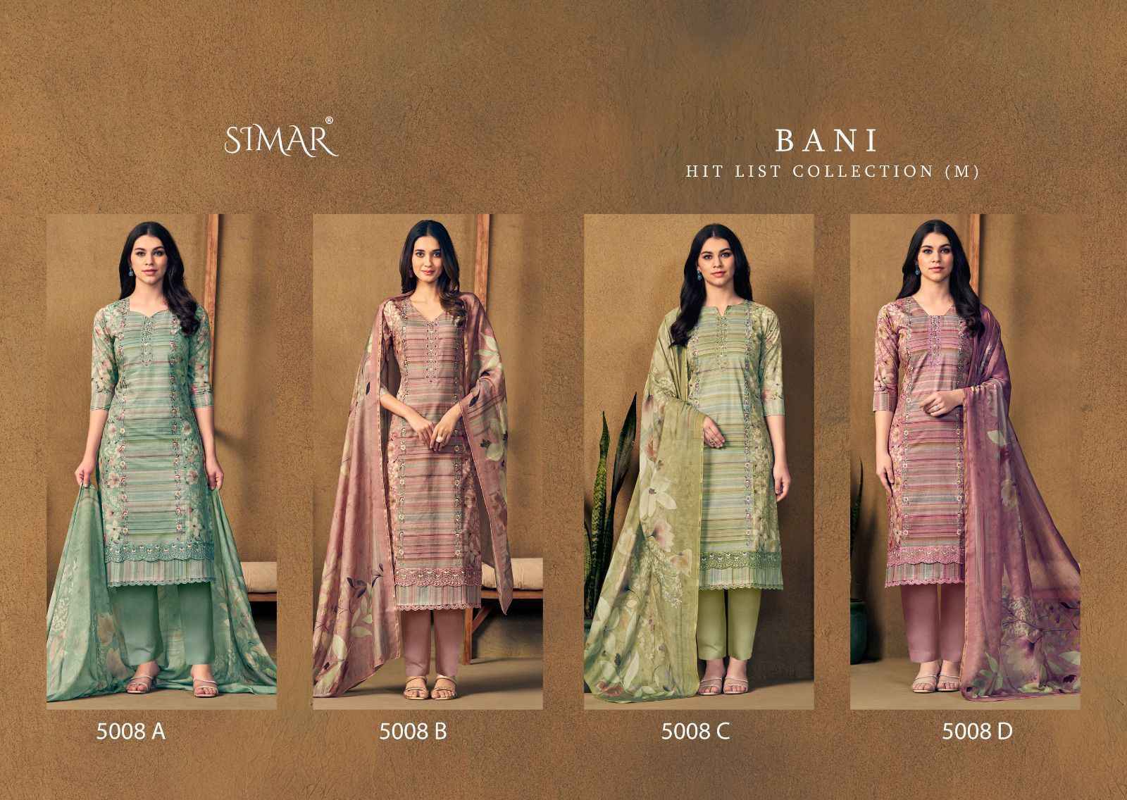 Simar Bani Viscouse Pashmina Dress Material 4 pcs Catalogue