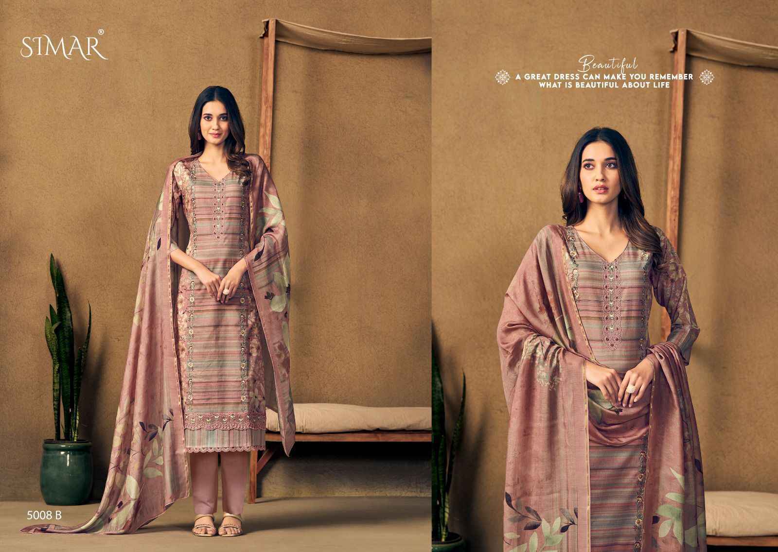 Simar Bani Viscouse Pashmina Dress Material 4 pcs Catalogue