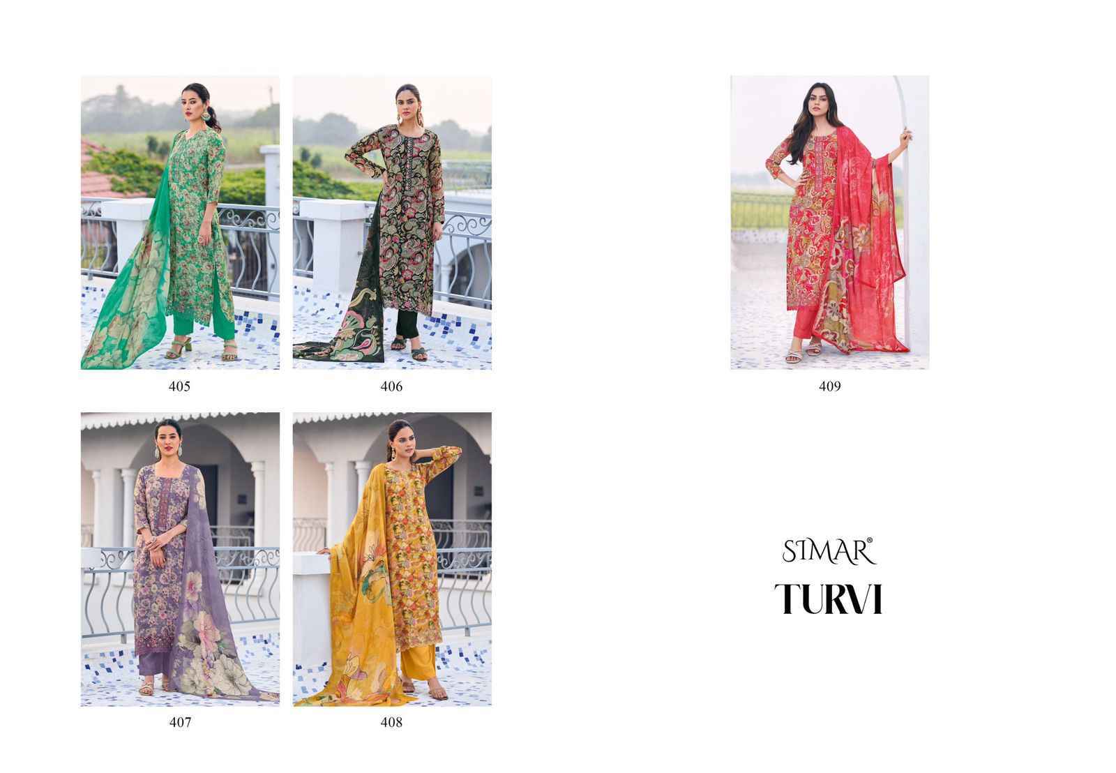 Simar Turvi Viscouse Linen Dress Material (5 pcs Catalogue)