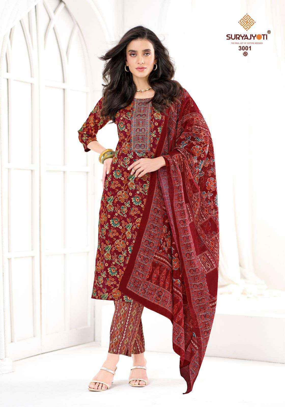 Suryajyoti Kritika Advance Vol-3 Readymade Rayon Dress (10 pcs Catalogue)