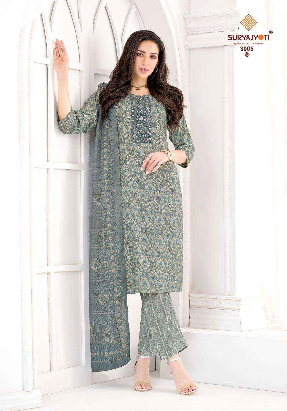 Suryajyoti Kritika Advance Vol-3 Readymade Rayon Dress (10 pcs Catalogue)