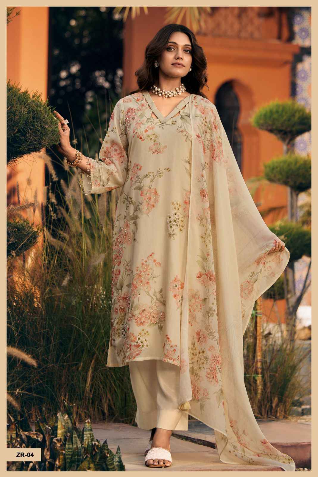 Varshaa Zehra Mul Chanderi Dress Material (5 pcs Catalogue)