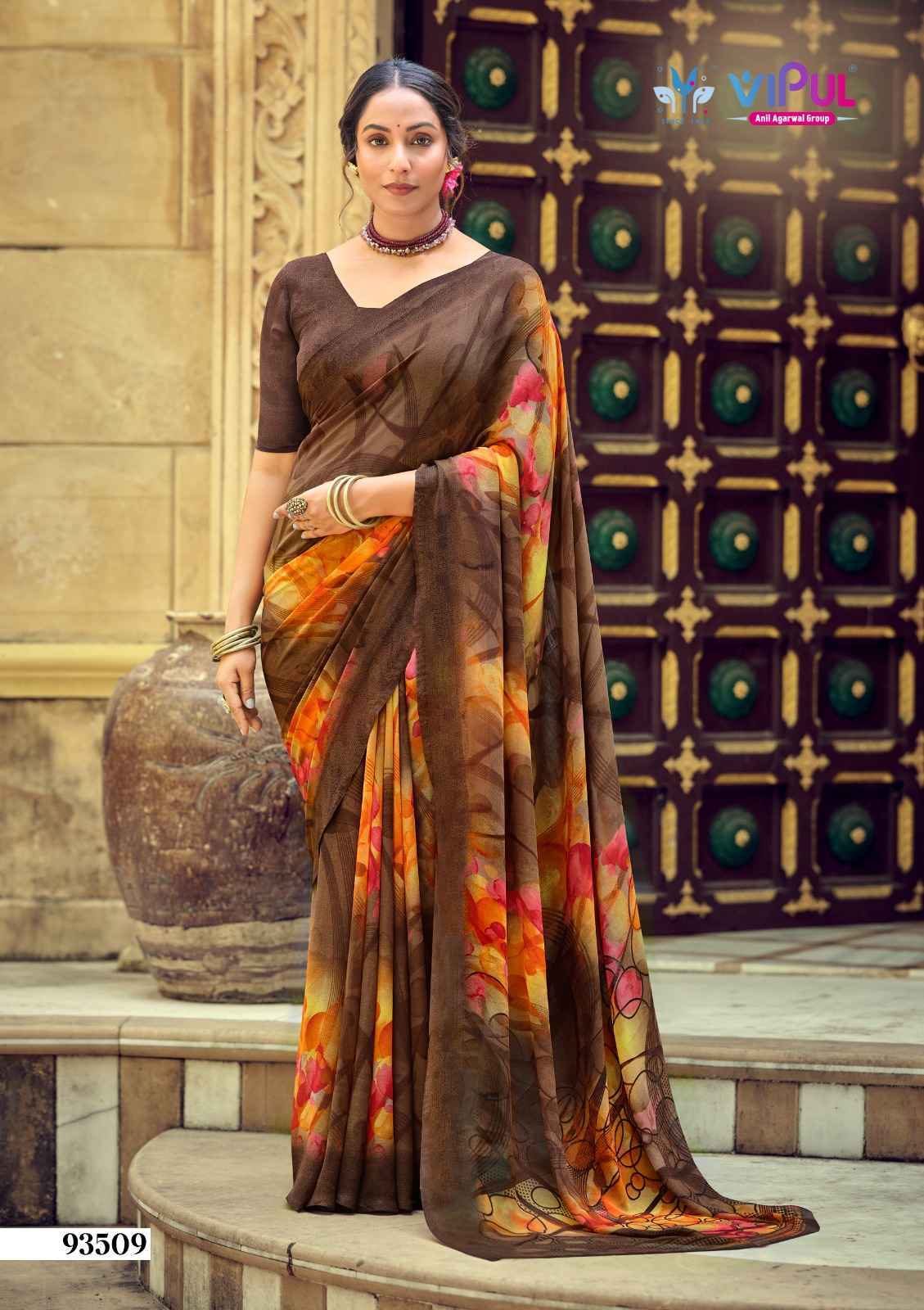 Vipul Simran Georgette Saree (18 pcs Catalogue)
