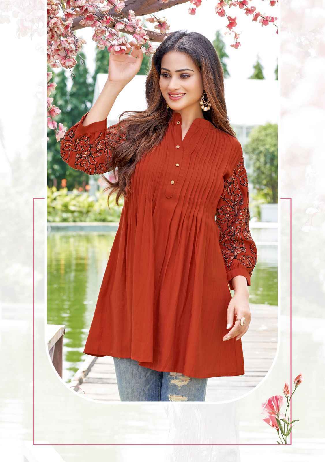 Wooglee Trendy Touch Rayon Kurti (6 pcs Catalogue)