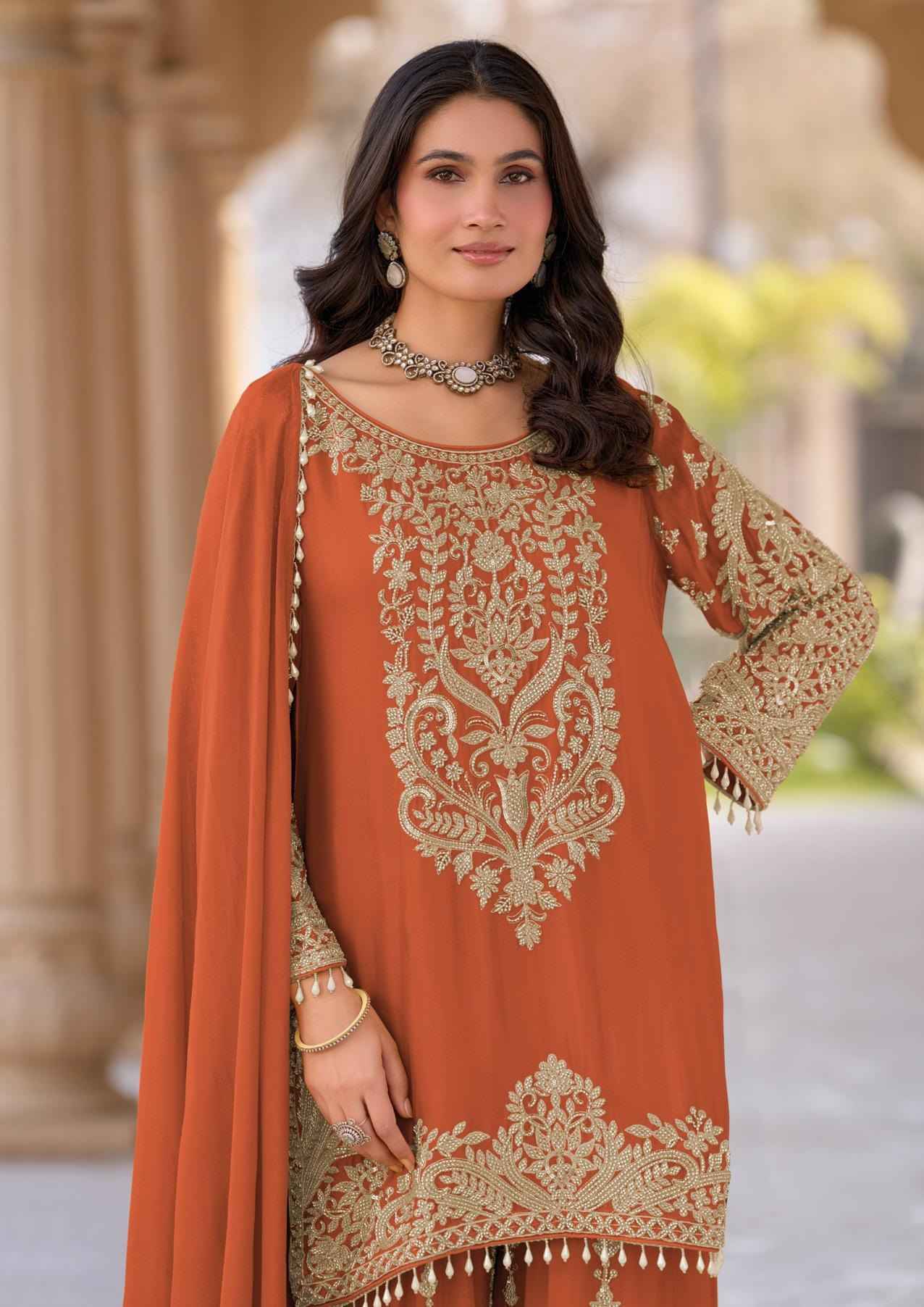 Your Choice Raddo Readymade Chinon Dress (3 pcs Catalogue)