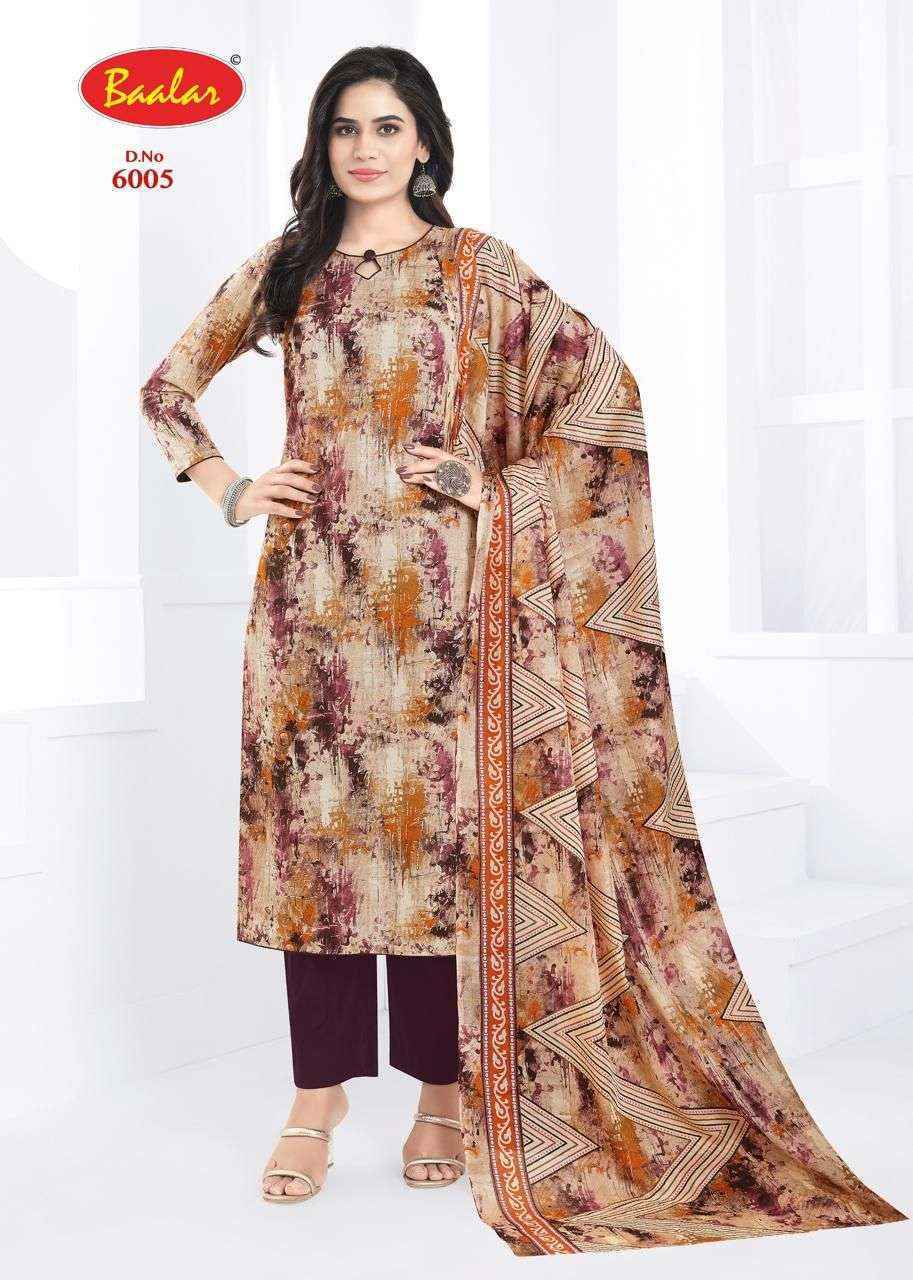 Baalar Pashmina Vol-6 Lawn Cotton Dress Material (12 pcs Catalogue)
