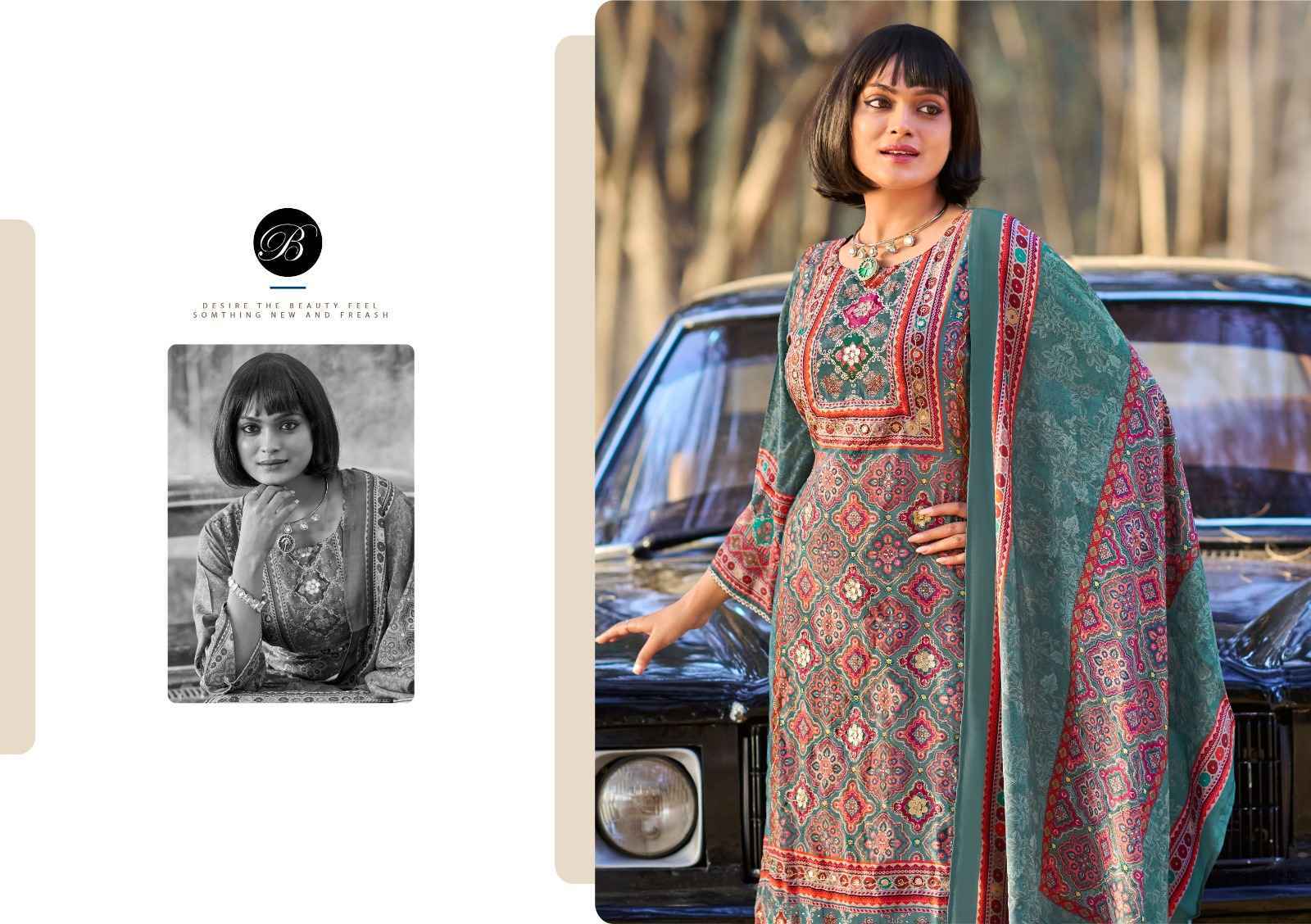 Belliza Apsara Viscose Muslin Dress Material (3 pcs Cataloge)