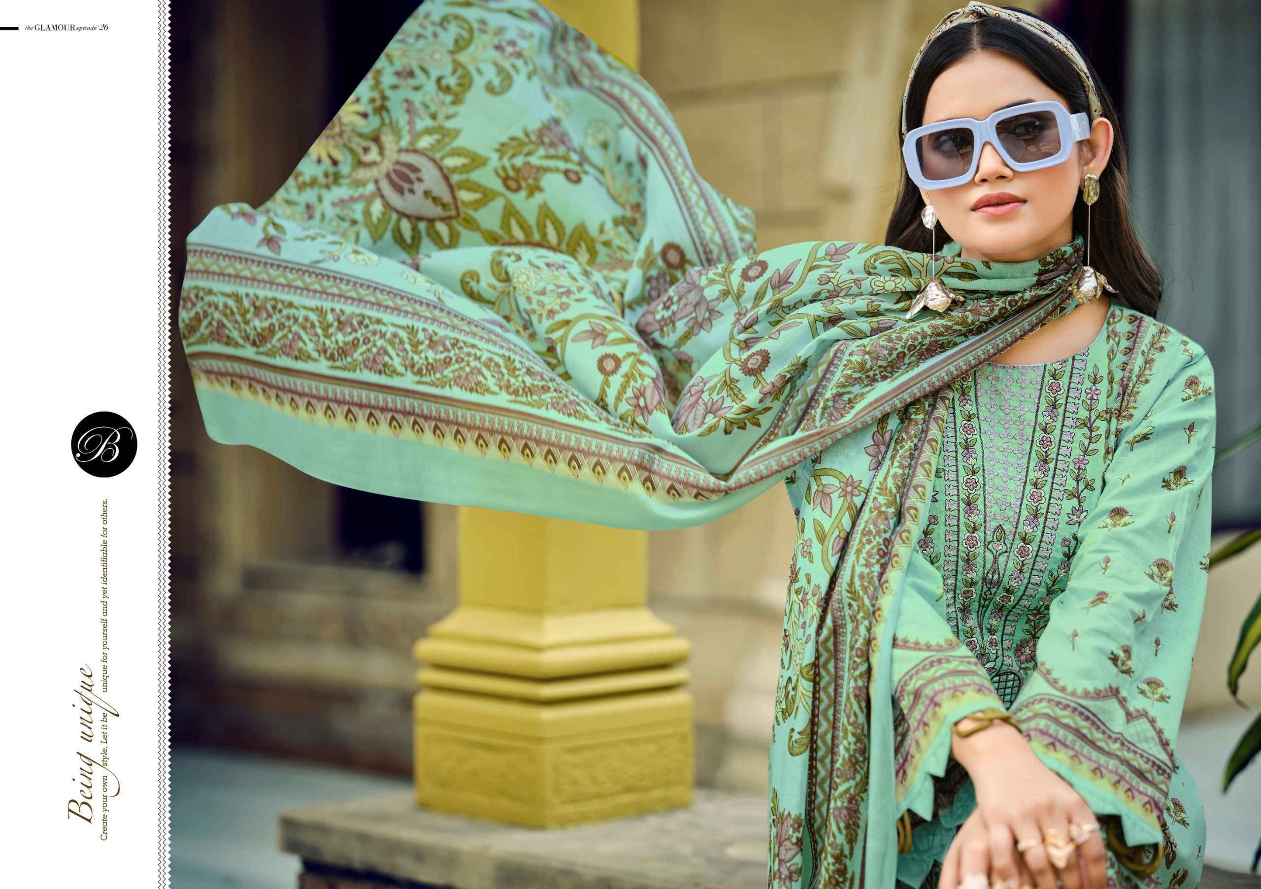 Belliza Naira Vol-131 Cotton Dress Material (8 pcs Cataloge)