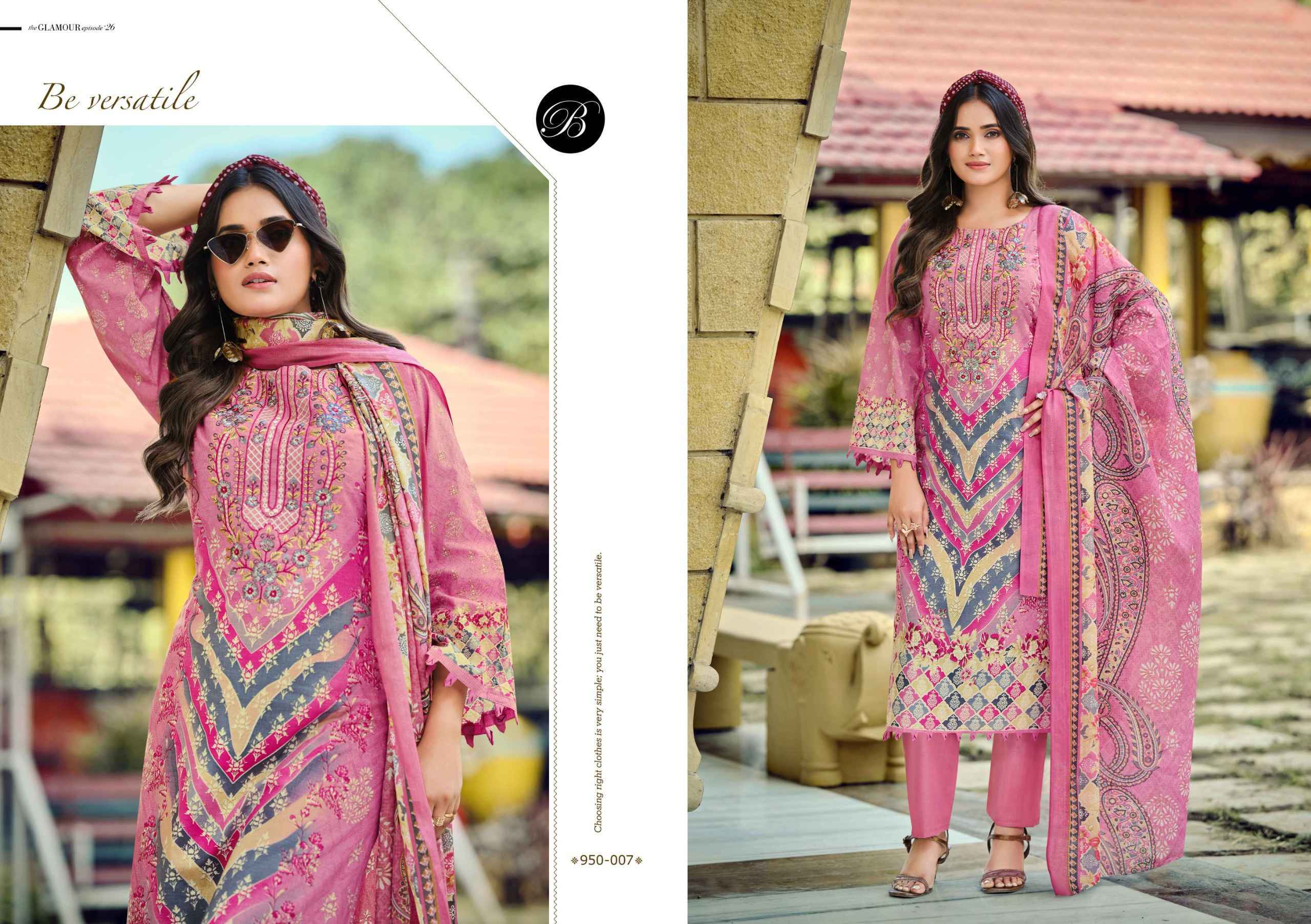 Belliza Naira Vol-131 Cotton Dress Material (8 pcs Cataloge)