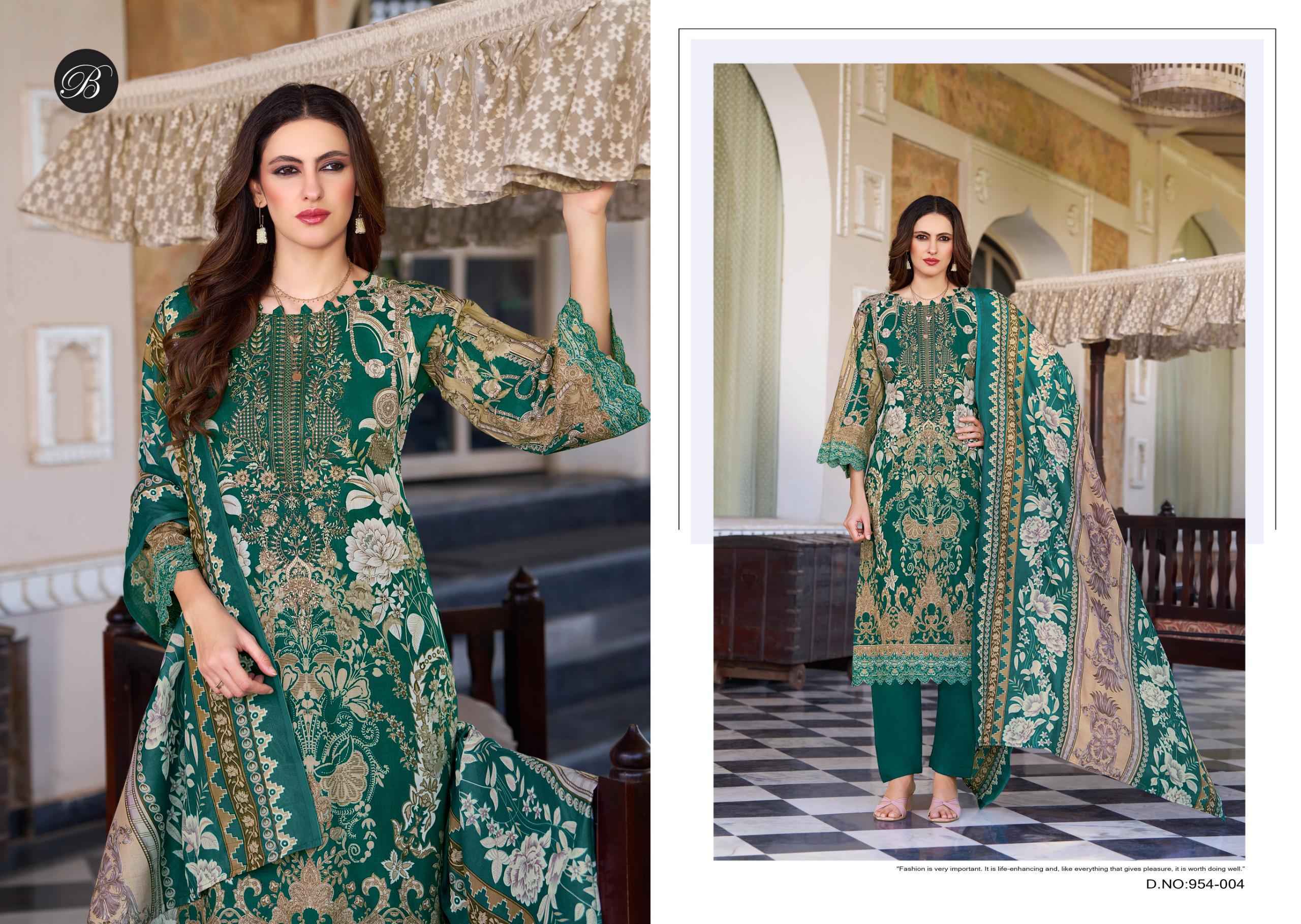 Belliza Naira Vol-132 Cotton Dress Material (8 pcs Cataloge)
