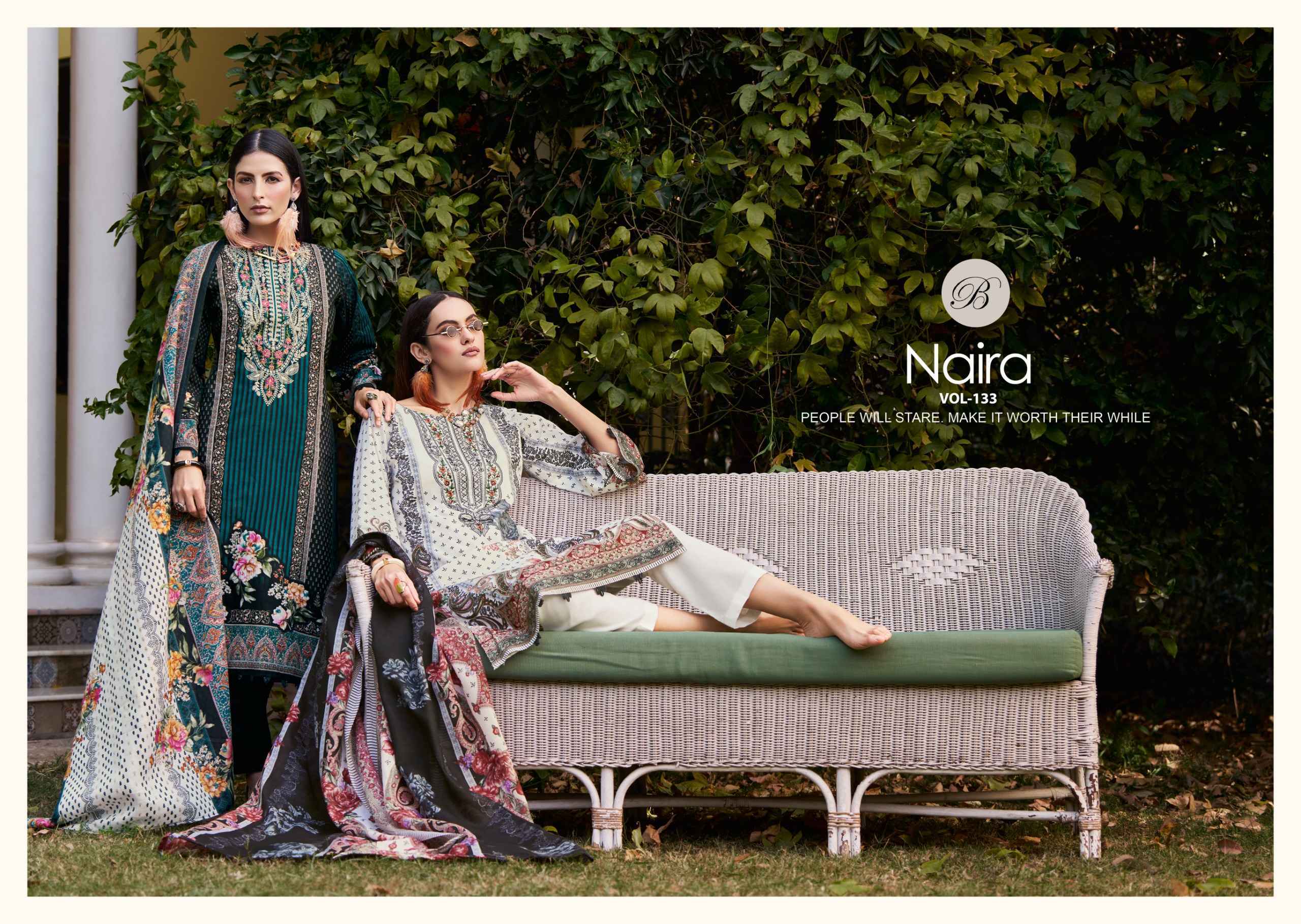 Belliza Naira Vol-133 Cotton Dress Material (8 pcs Cataloge)
