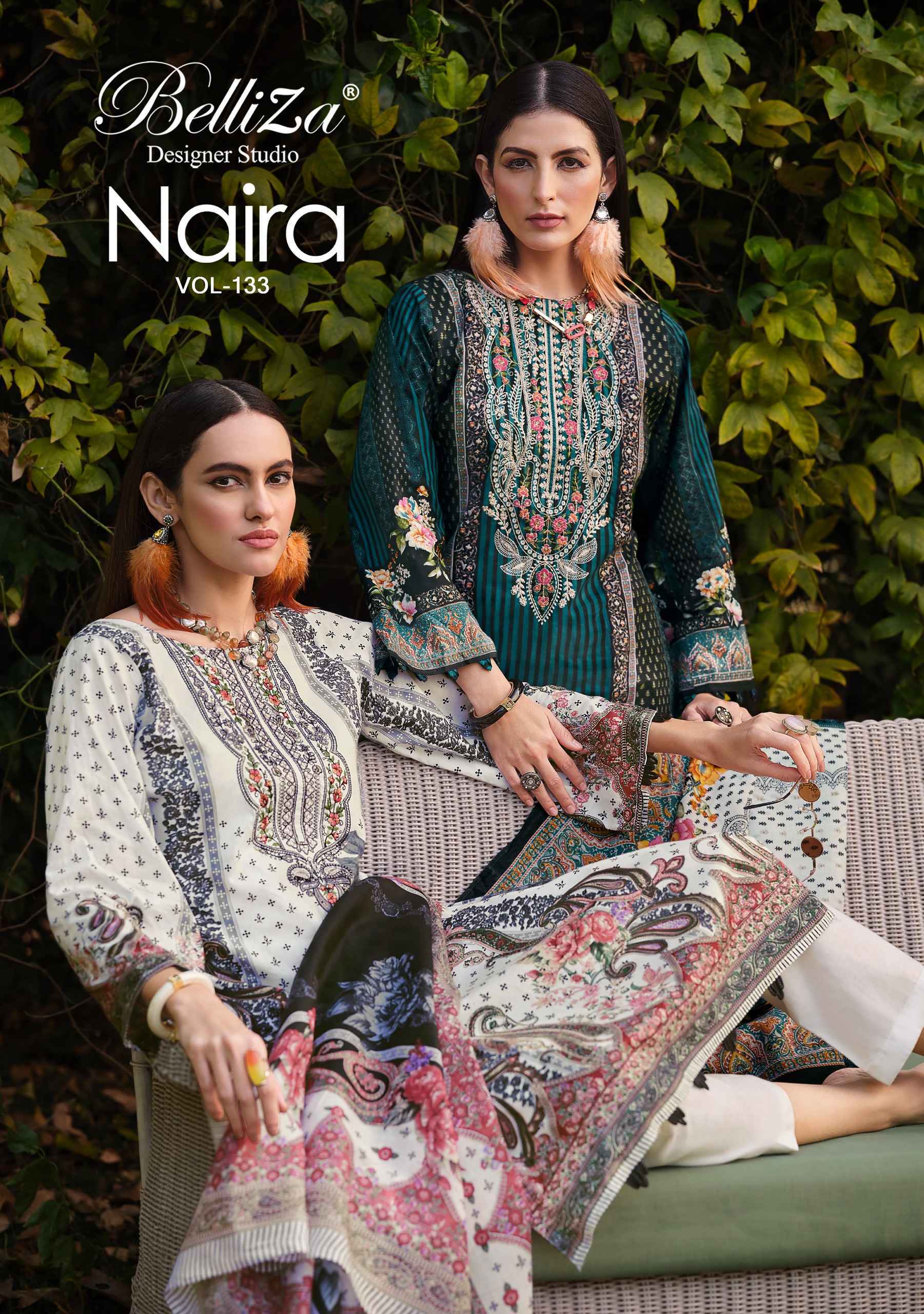Belliza Naira Vol-133 Cotton Dress Material (8 pcs Cataloge)