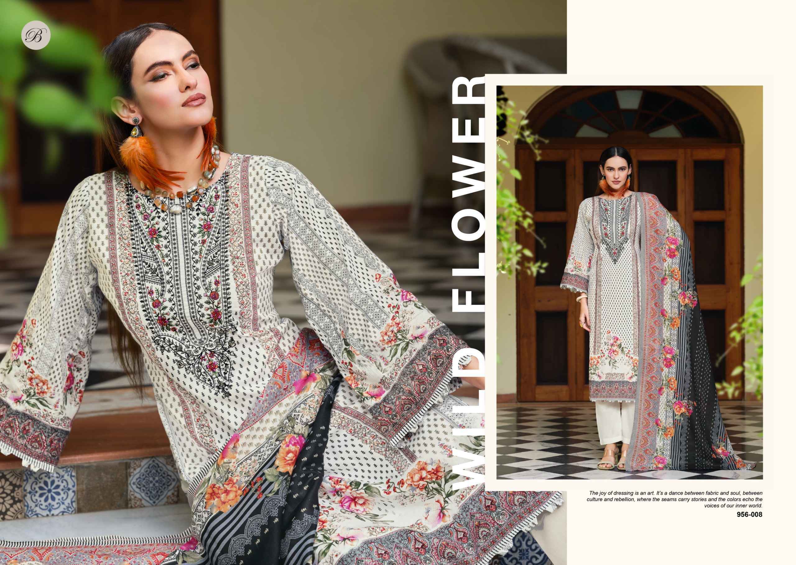 Belliza Naira Vol-133 Cotton Dress Material (8 pcs Cataloge)