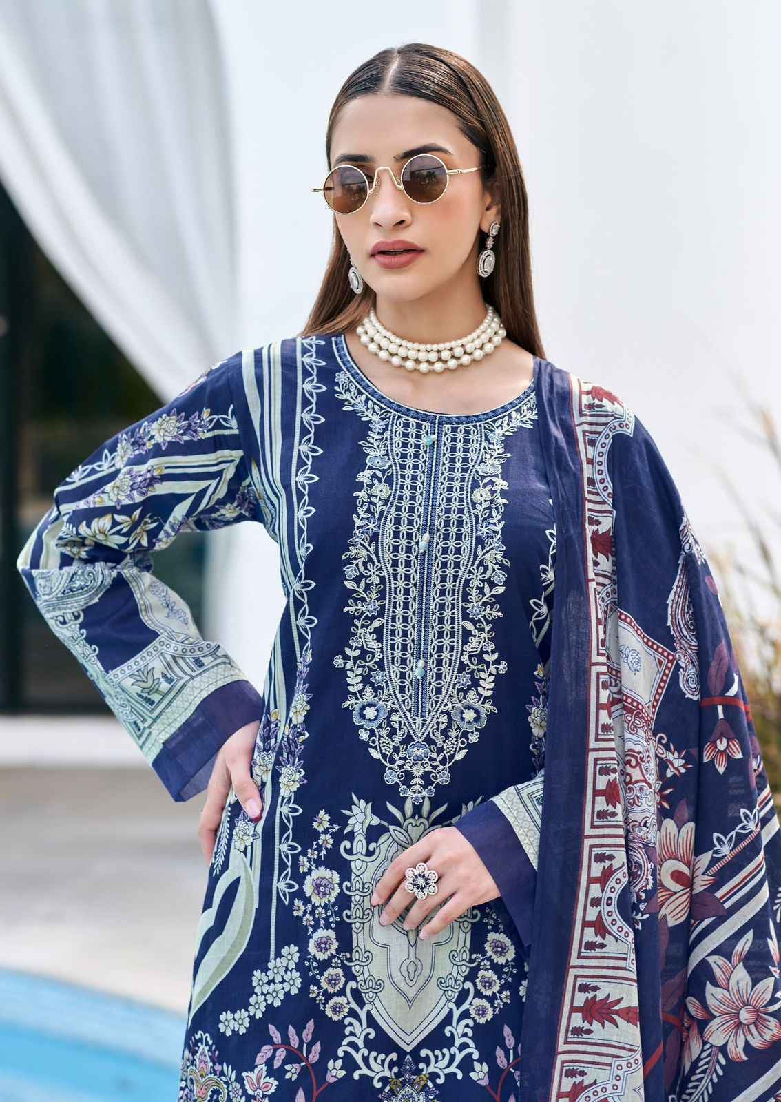 Cosmos Bliss Lawn Vol-3 Lawn Cotton Dress Material (8 pcs Catalogue)