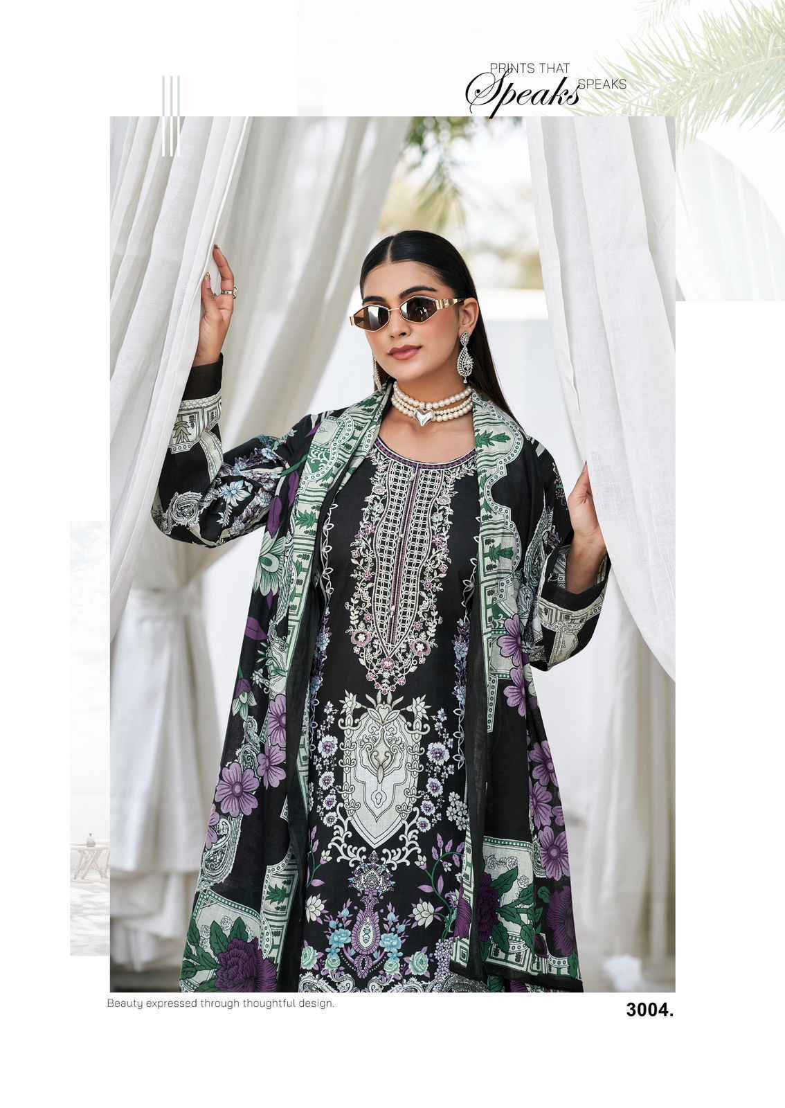 Cosmos Bliss Lawn Vol-3 Lawn Cotton Dress Material (8 pcs Catalogue)