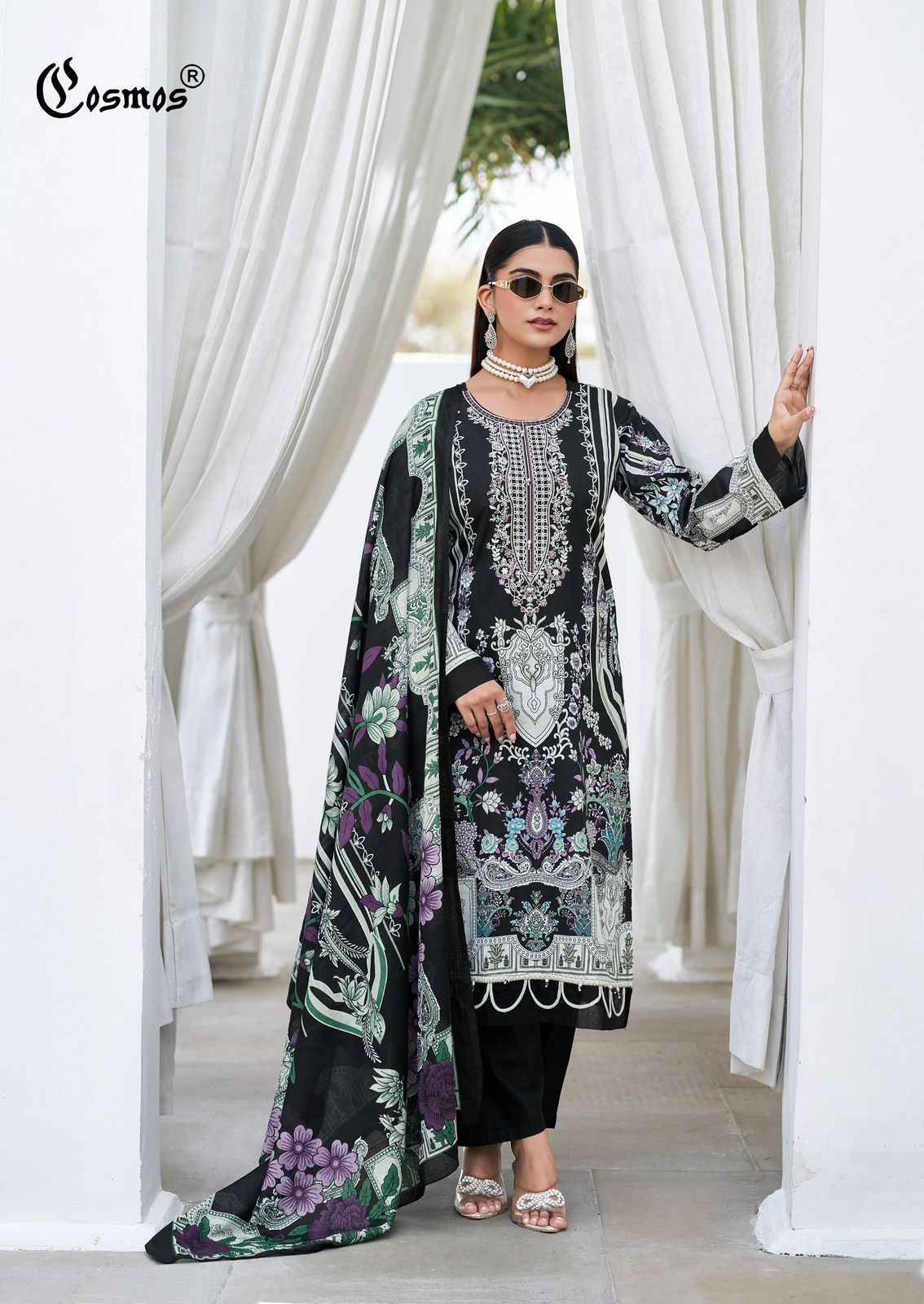 Cosmos Bliss Lawn Vol-3 Lawn Cotton Dress Material (8 pcs Catalogue)